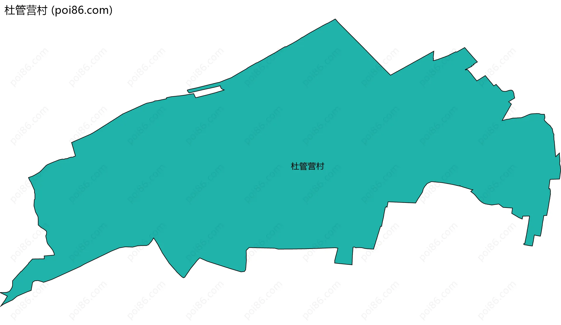 杜管营村边界地图