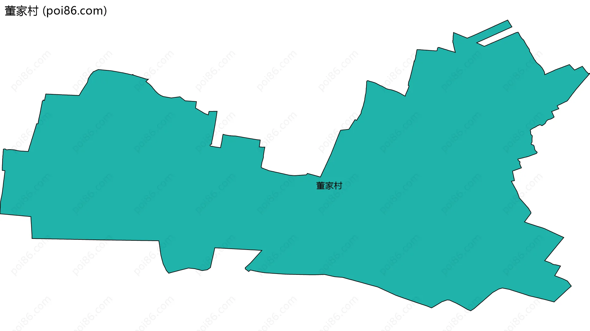 董家村边界地图