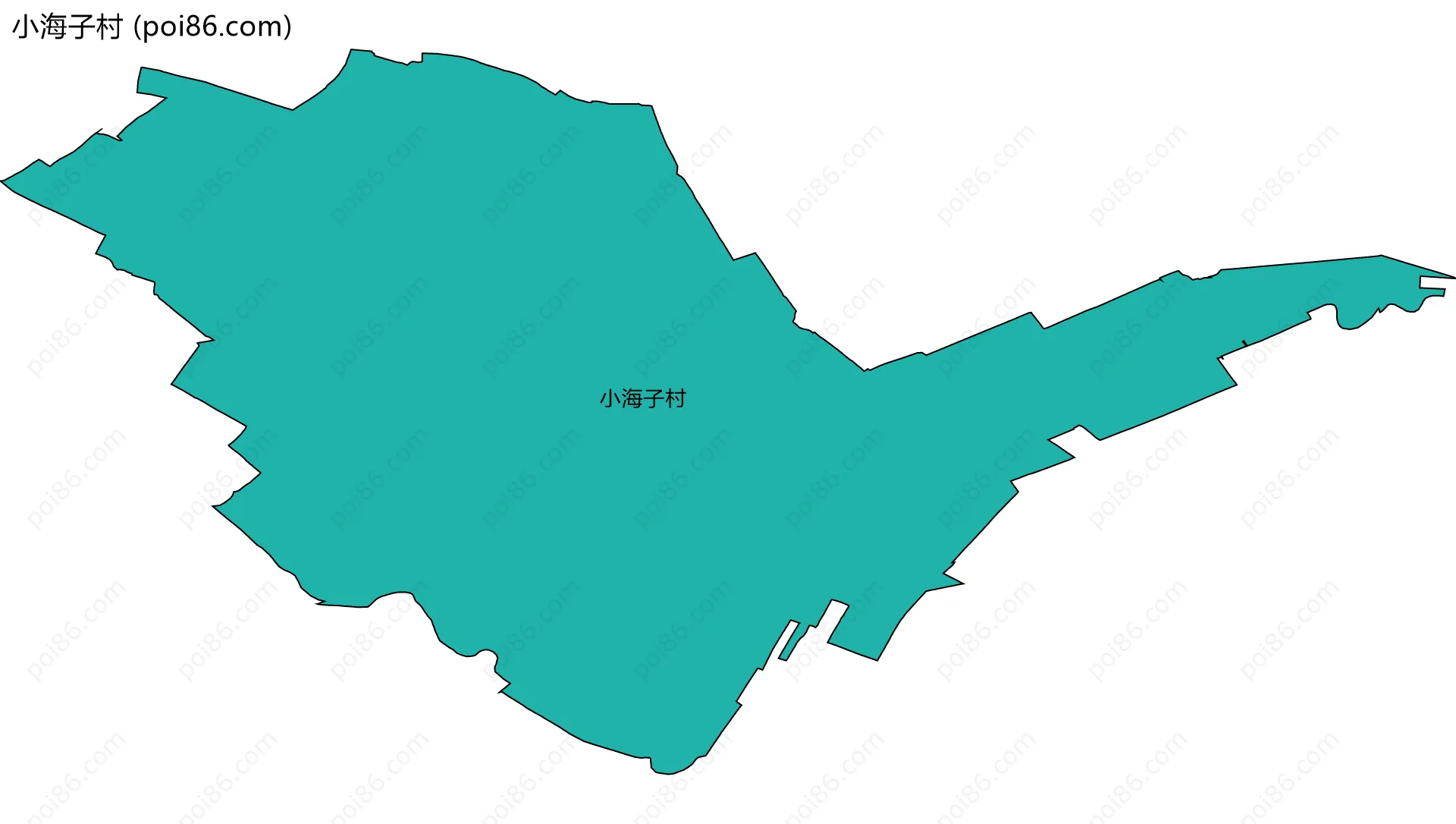 小海子村边界地图