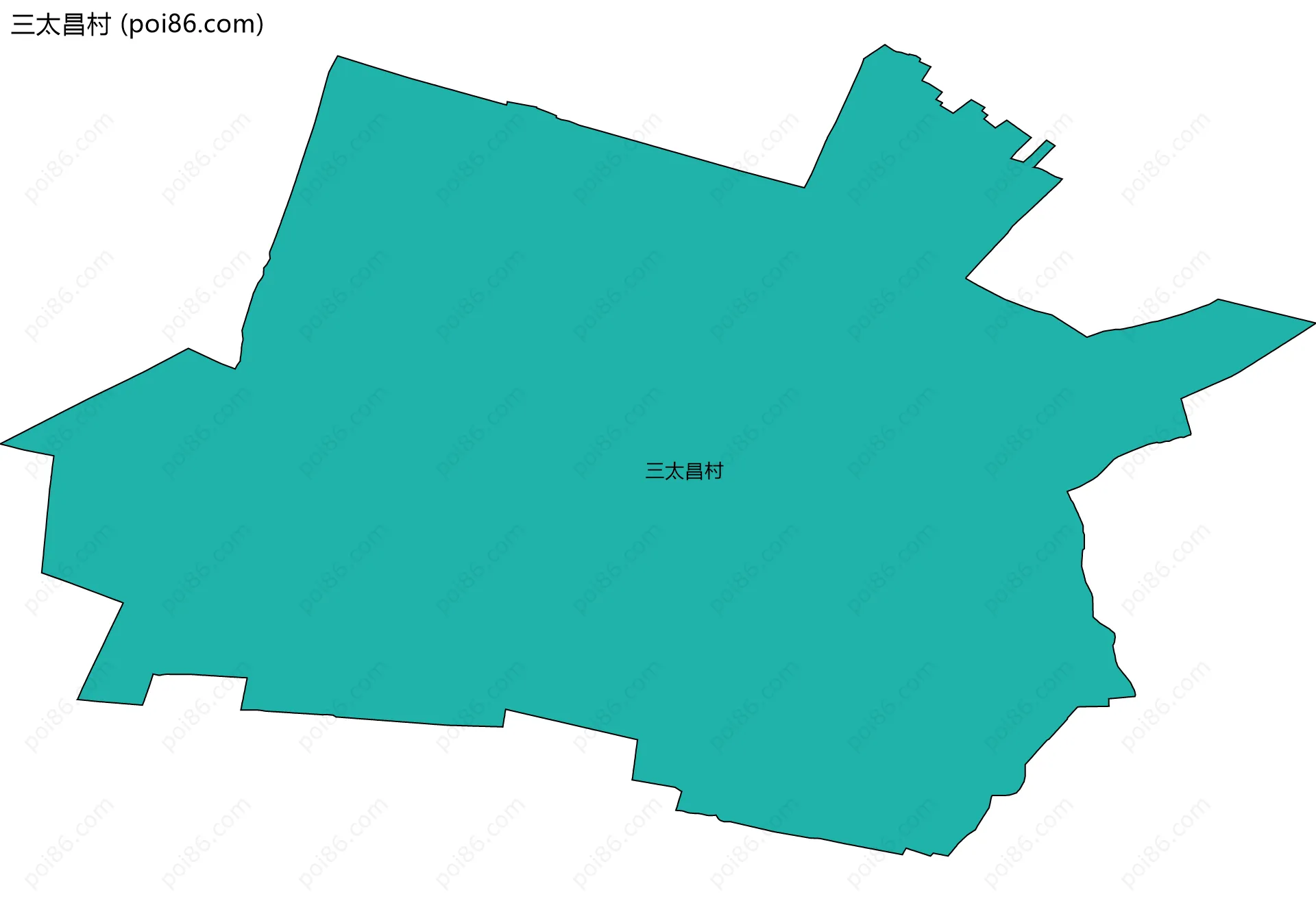 三太昌村边界地图