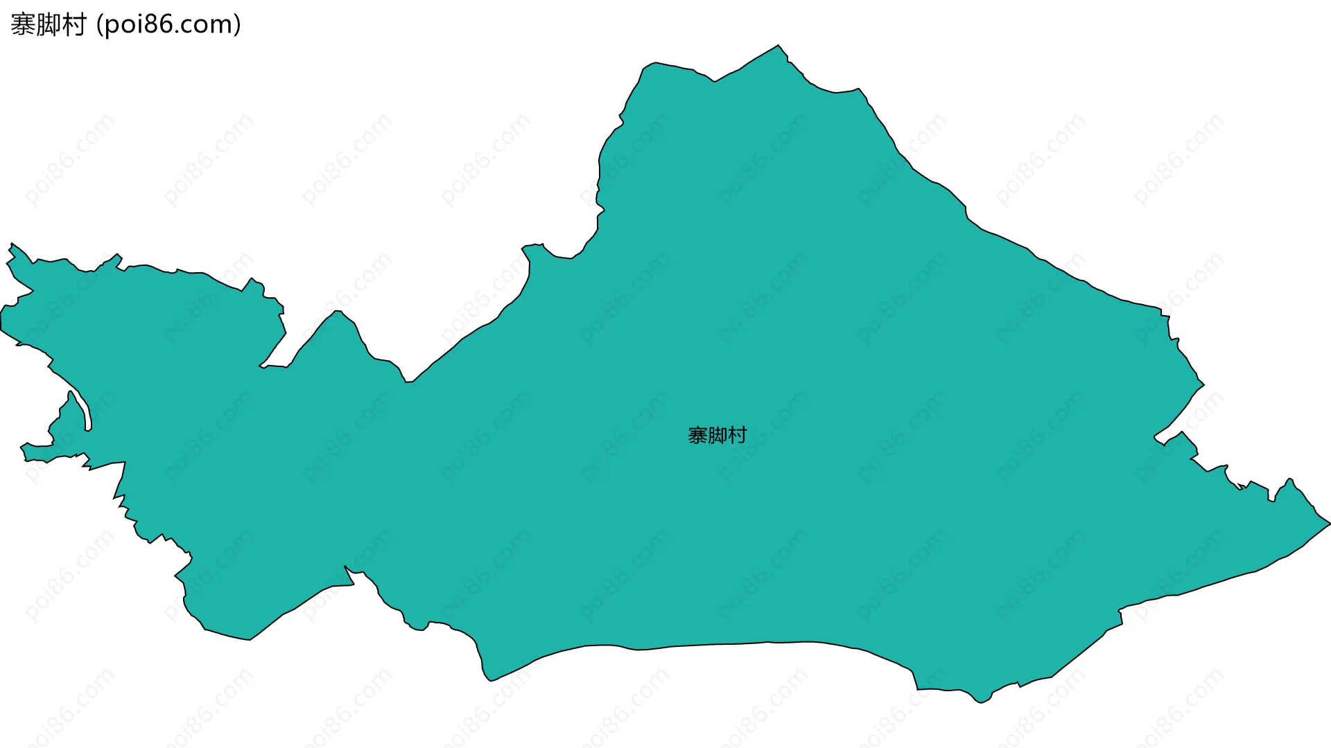 寨脚村边界地图