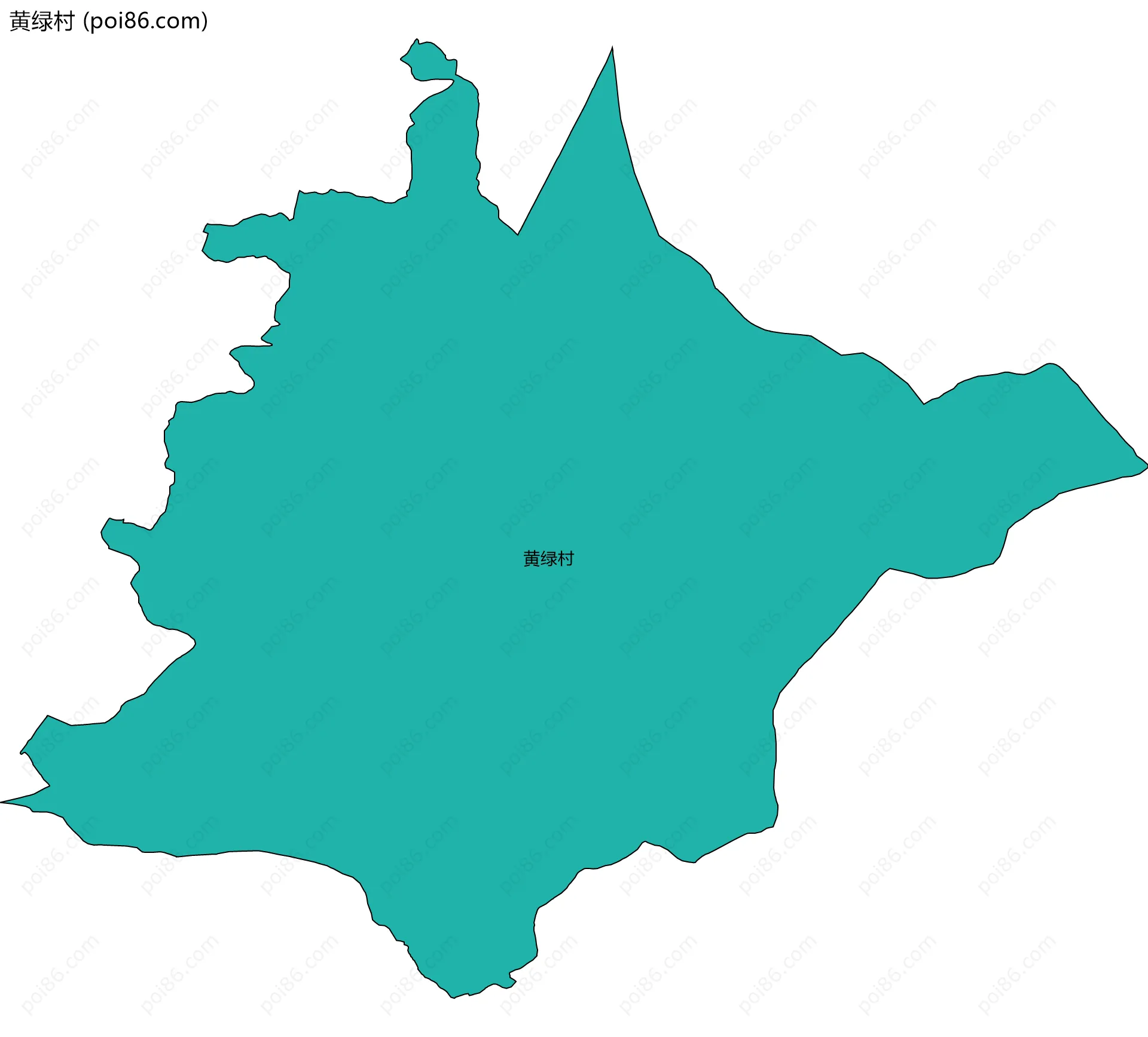 黄绿村边界地图