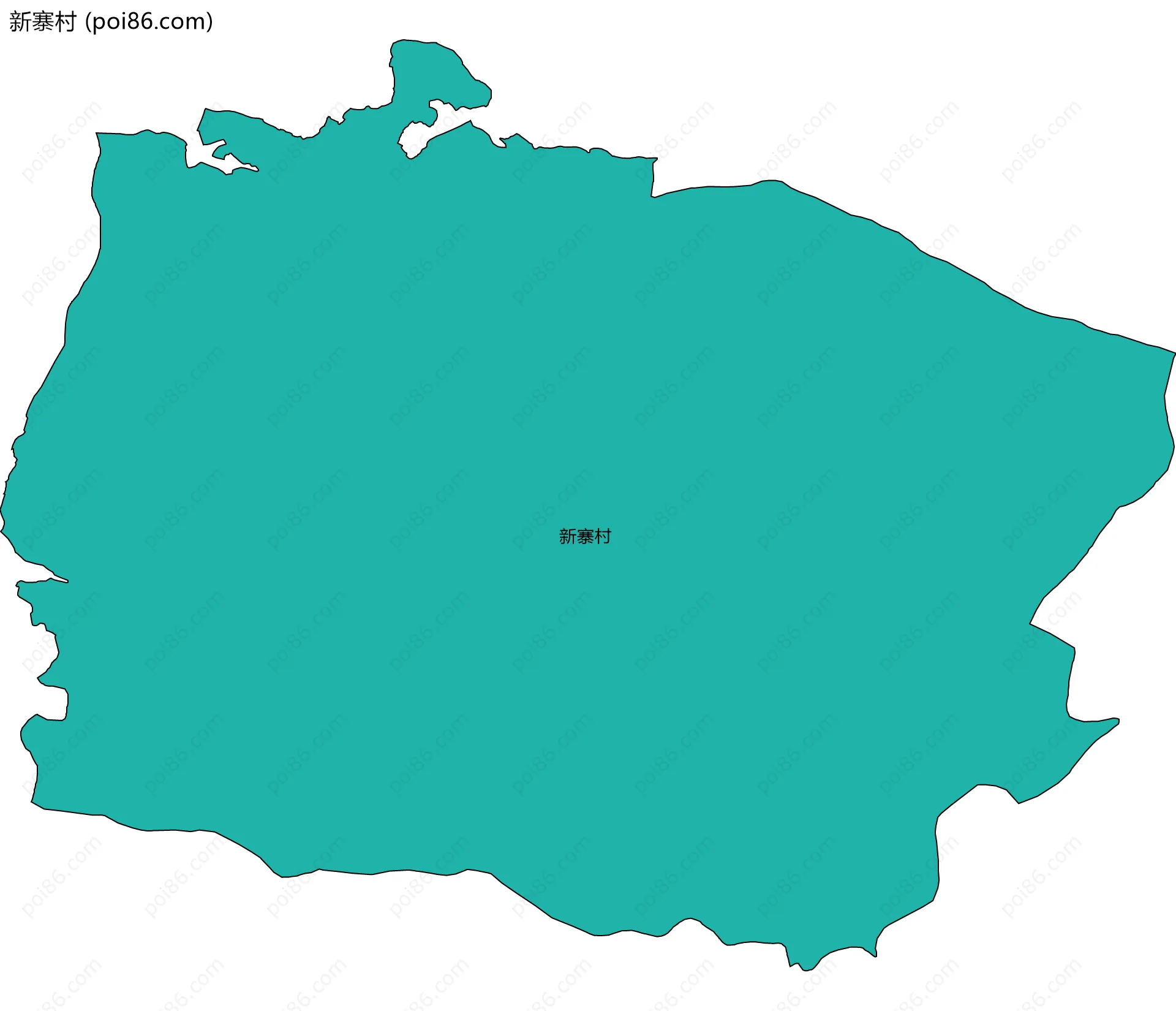 新寨村边界地图
