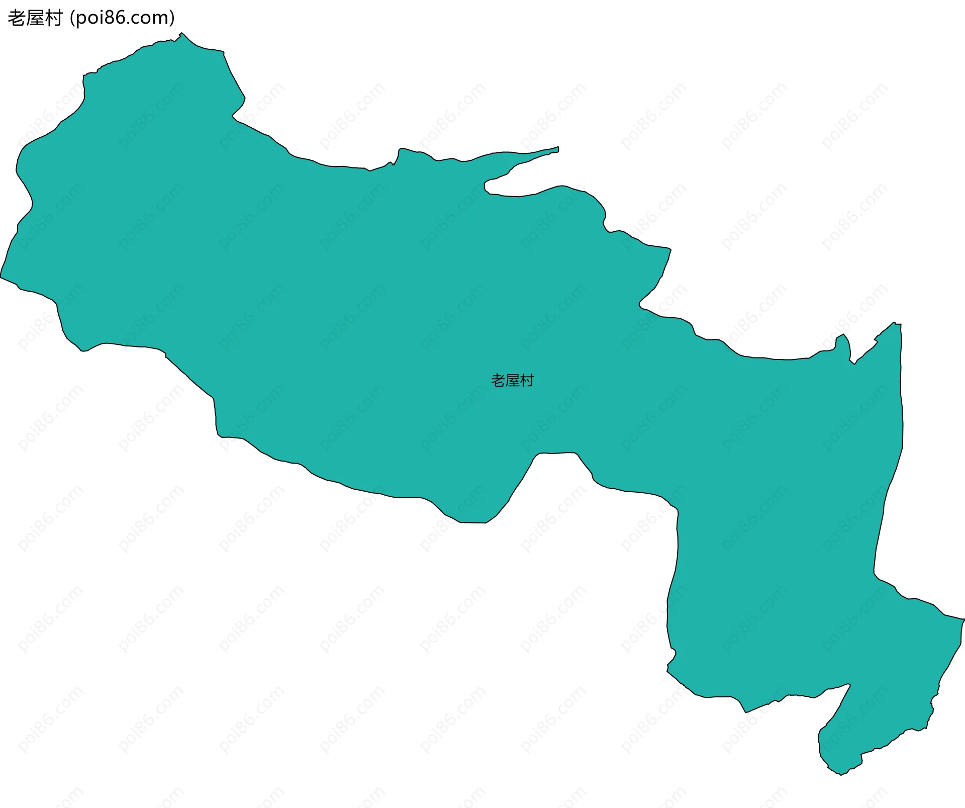 老屋村边界地图