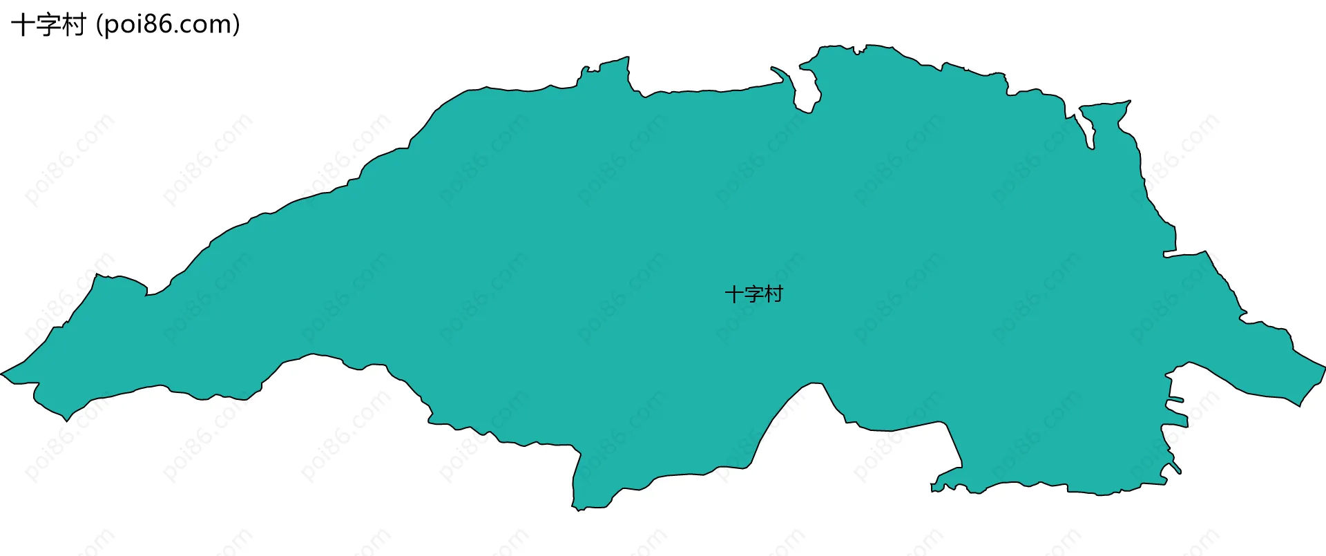 十字村边界地图