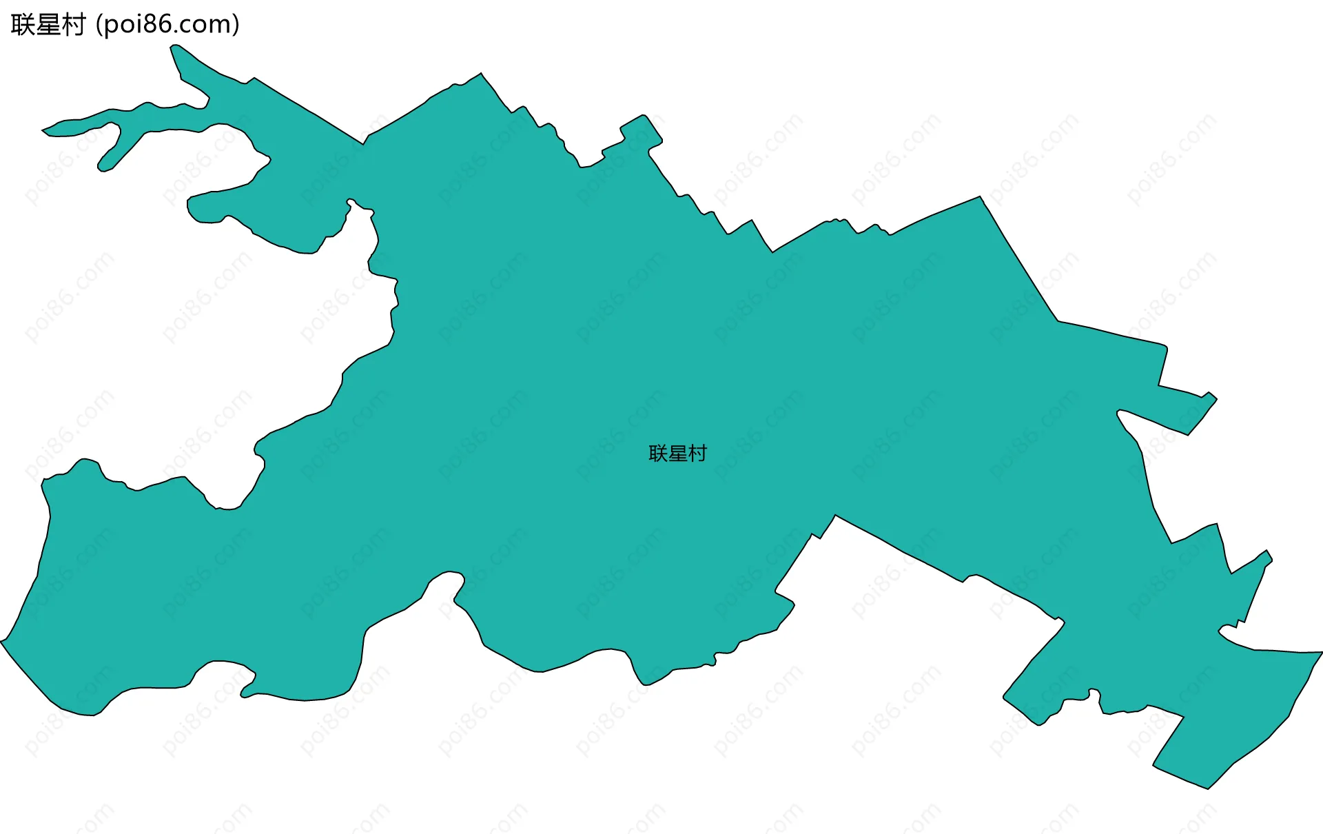 联星村边界地图