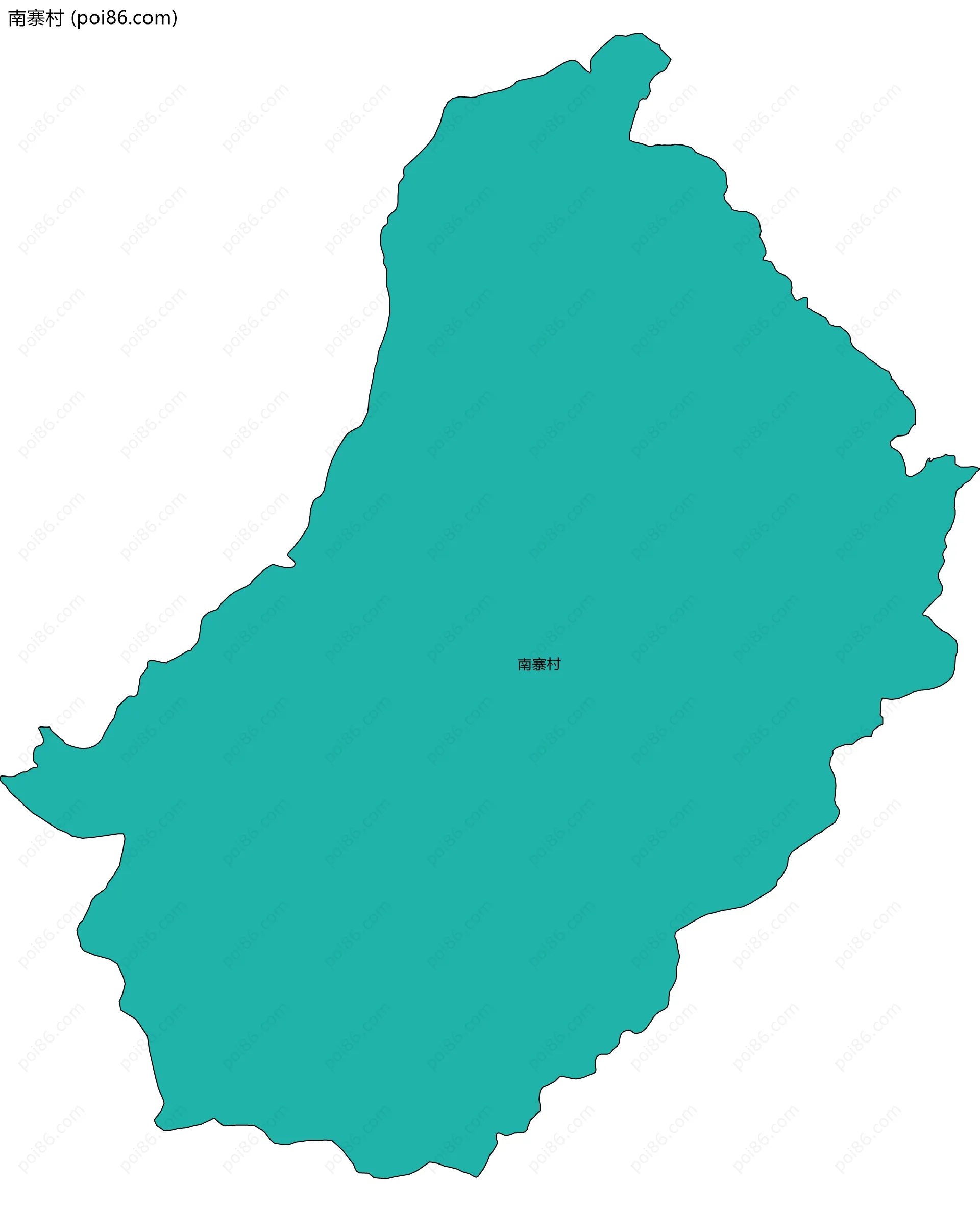 南寨村边界地图