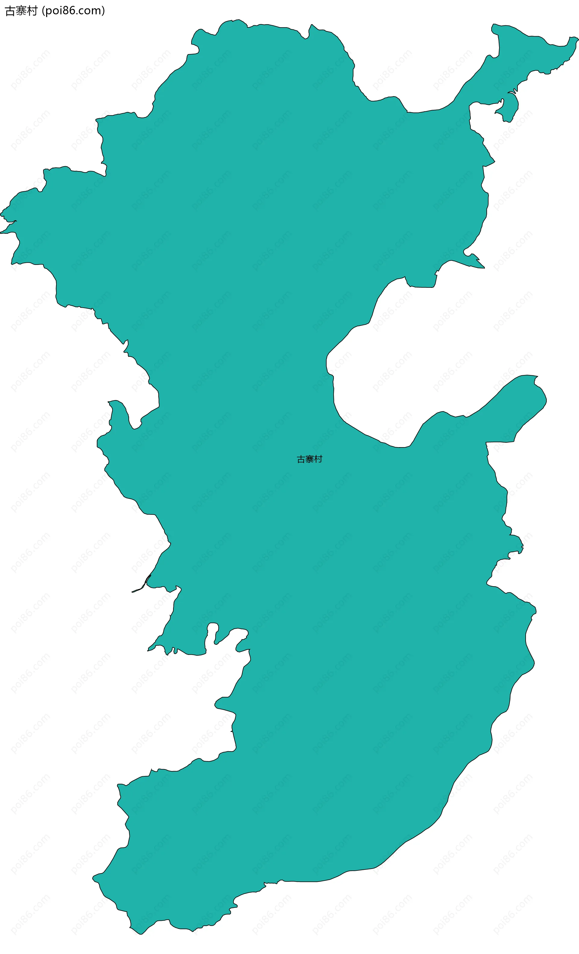 古寨村边界地图