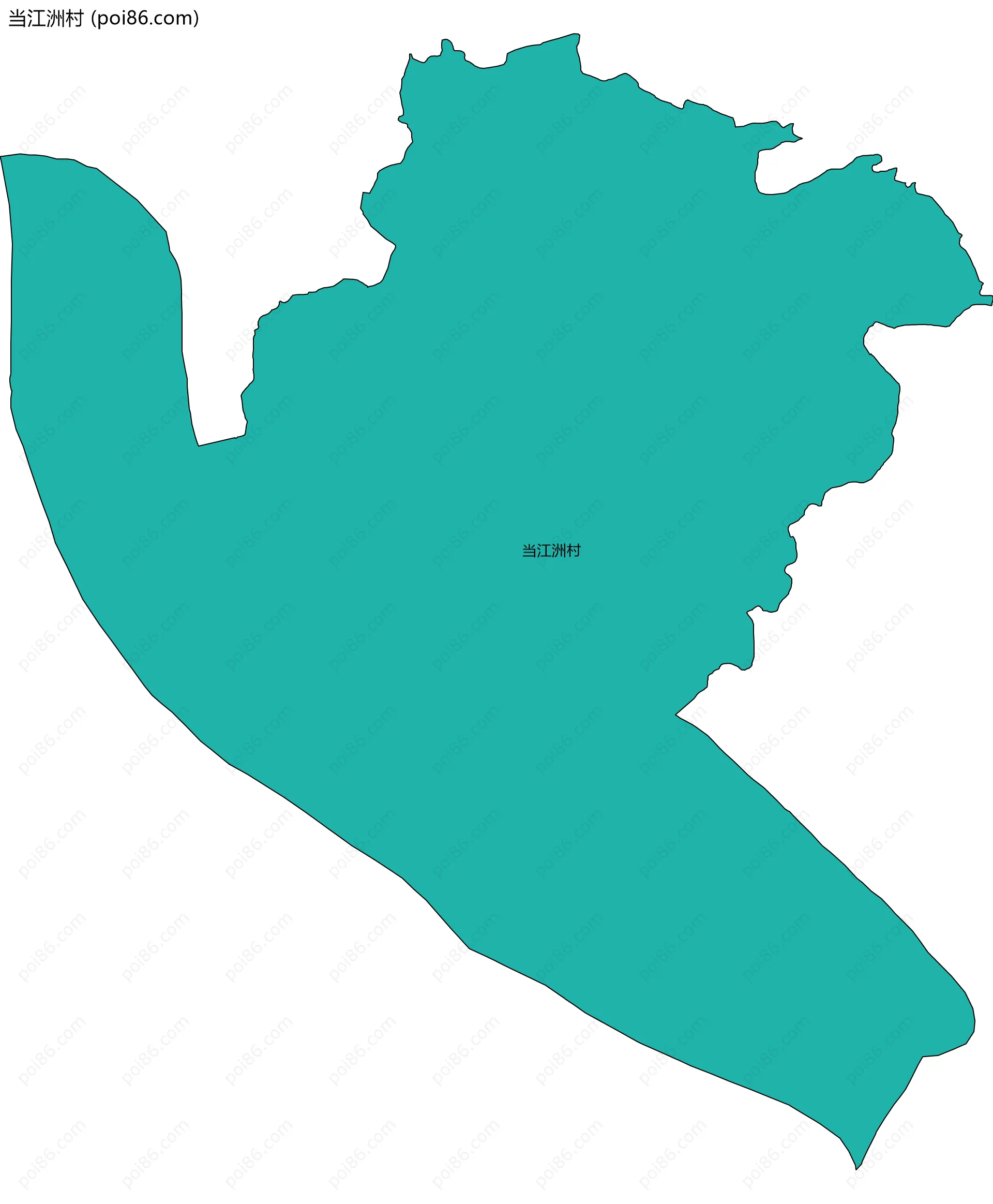 当江洲村边界地图