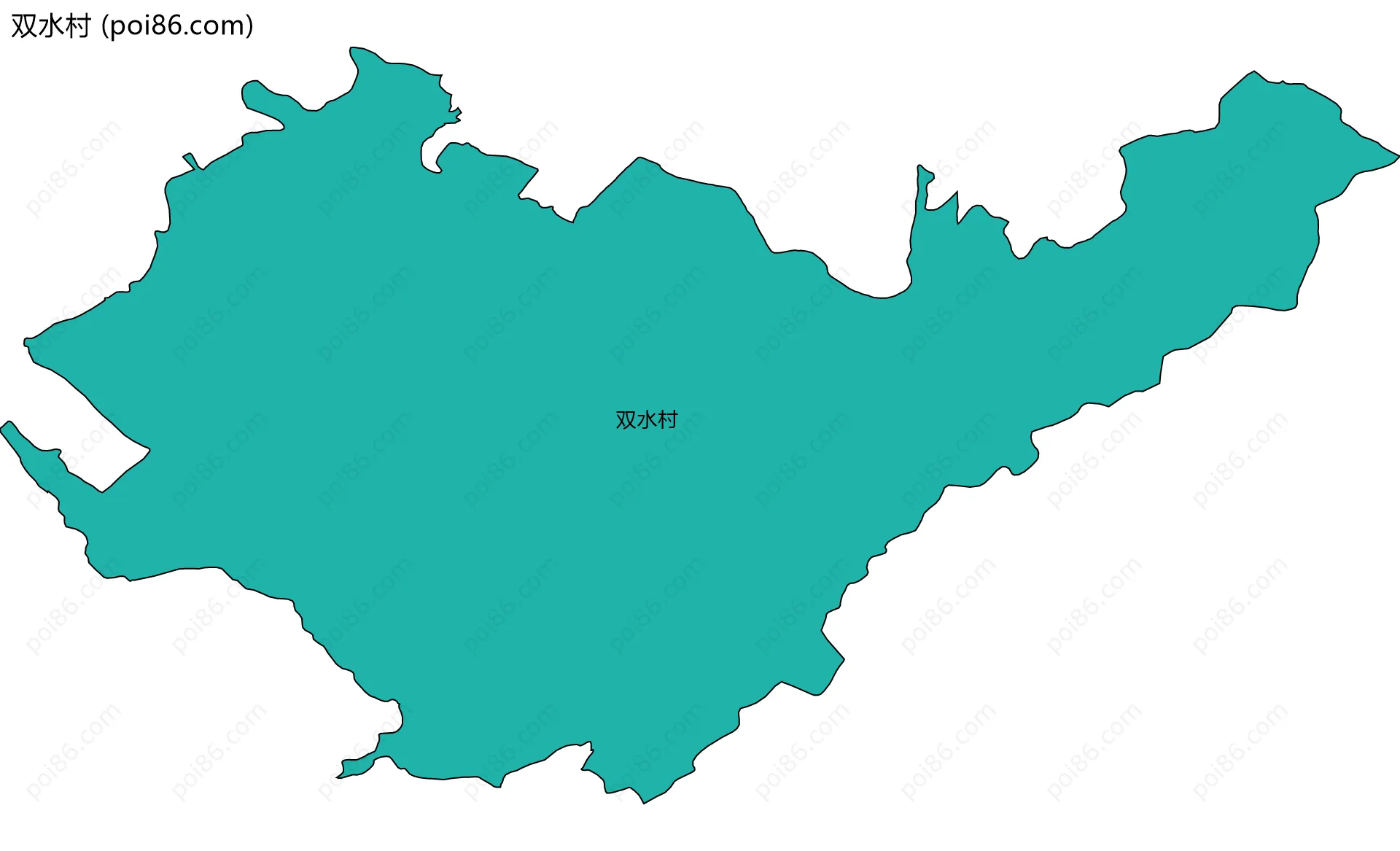 双水村边界地图