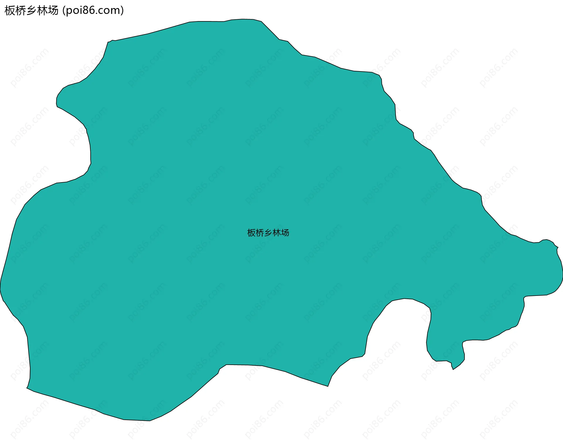 板桥乡林场边界地图