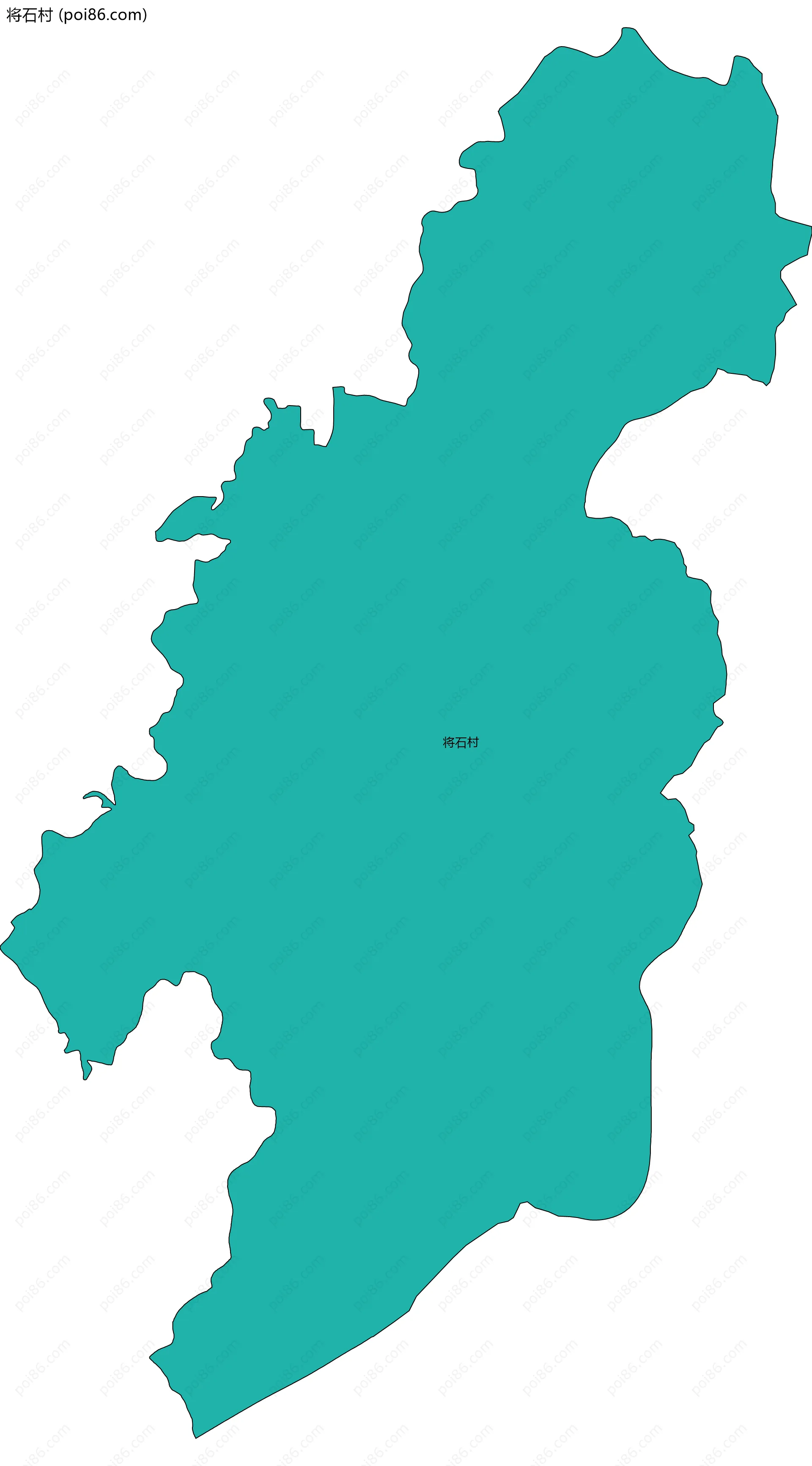 将石村边界地图