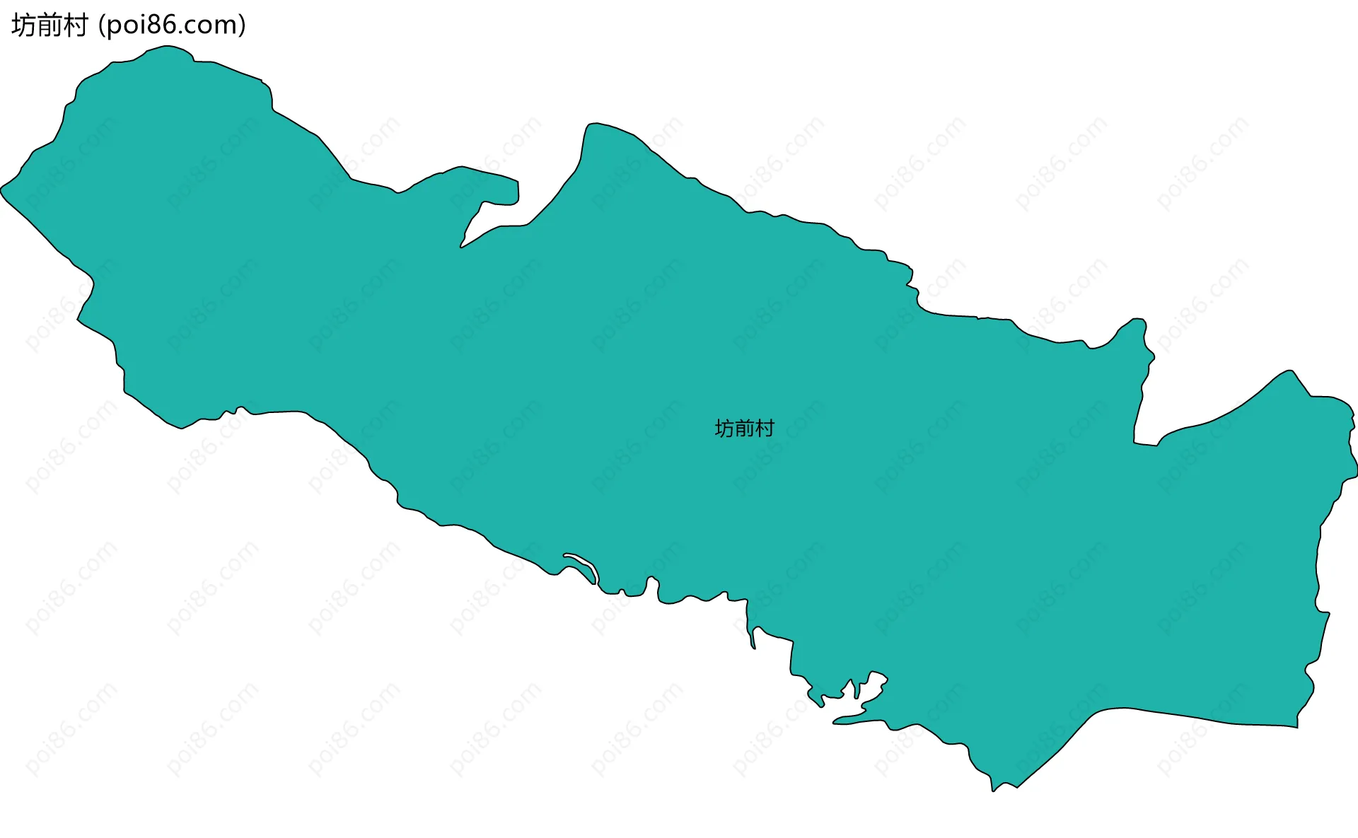 坊前村边界地图
