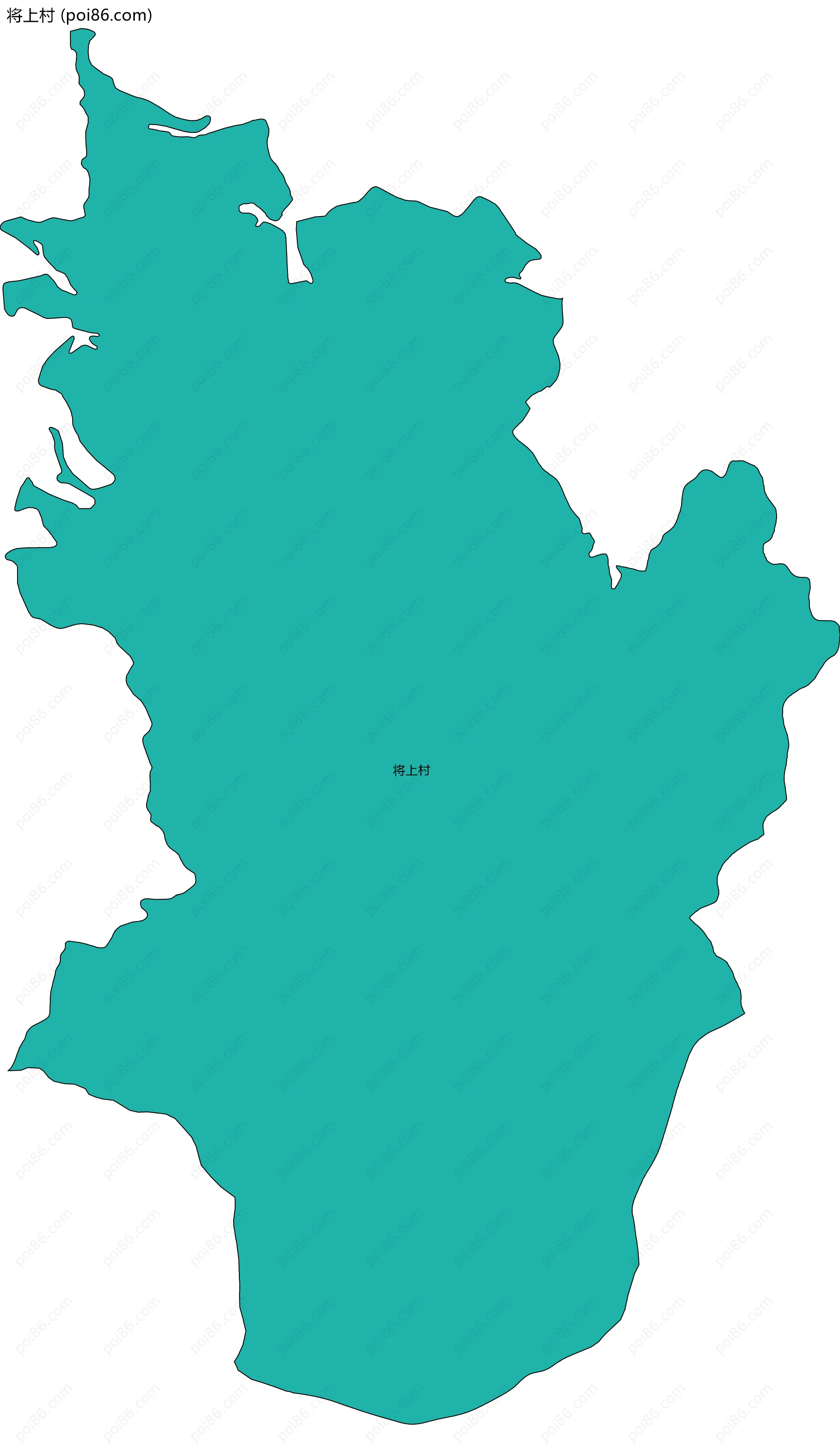 将上村边界地图