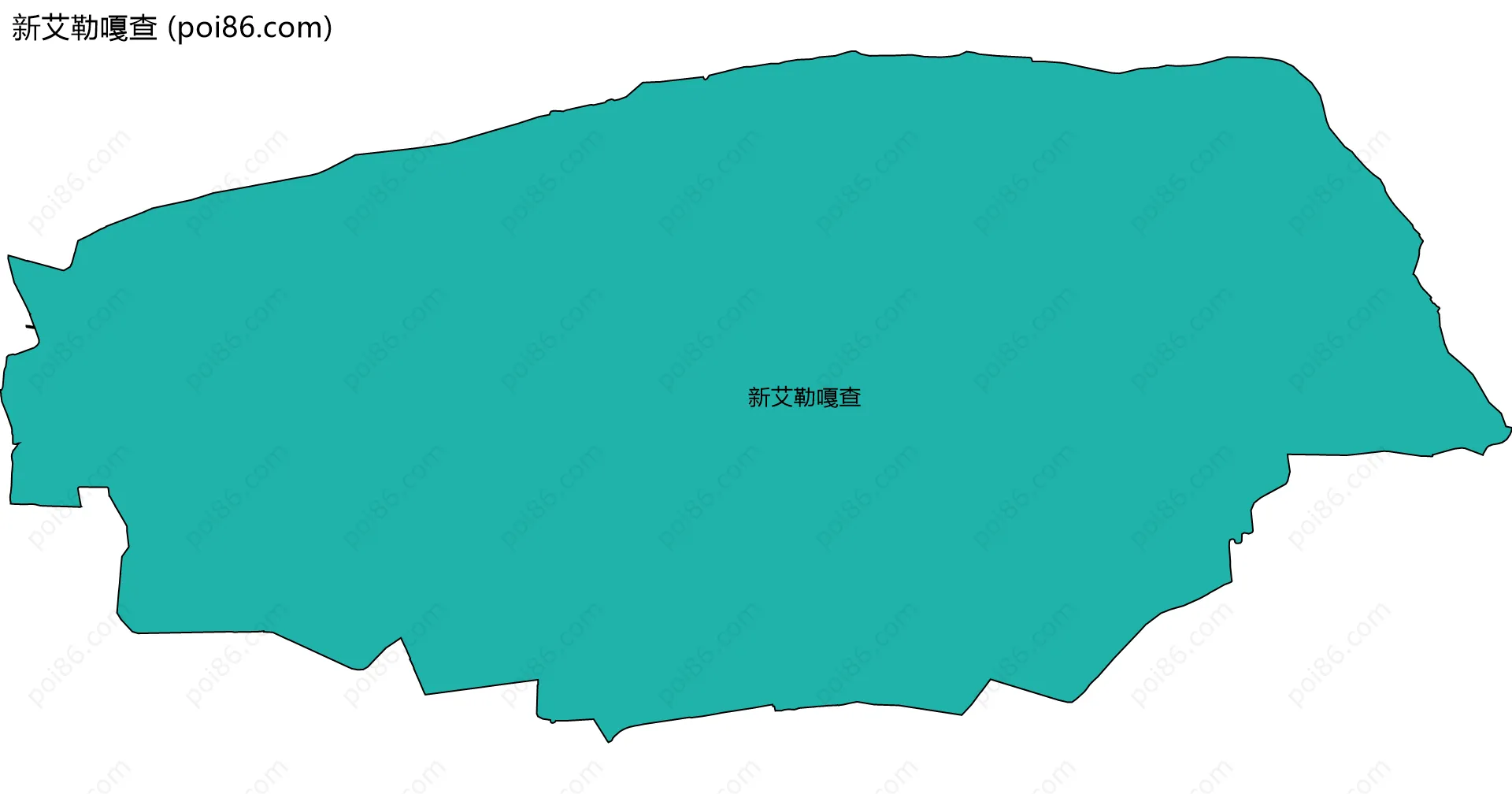 新艾勒嘎查边界地图