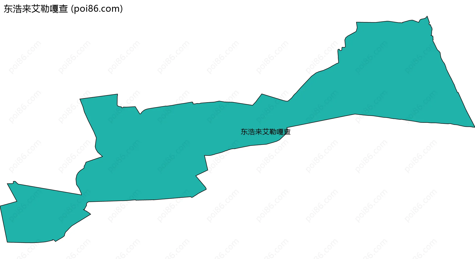 东浩来艾勒嘎查边界地图