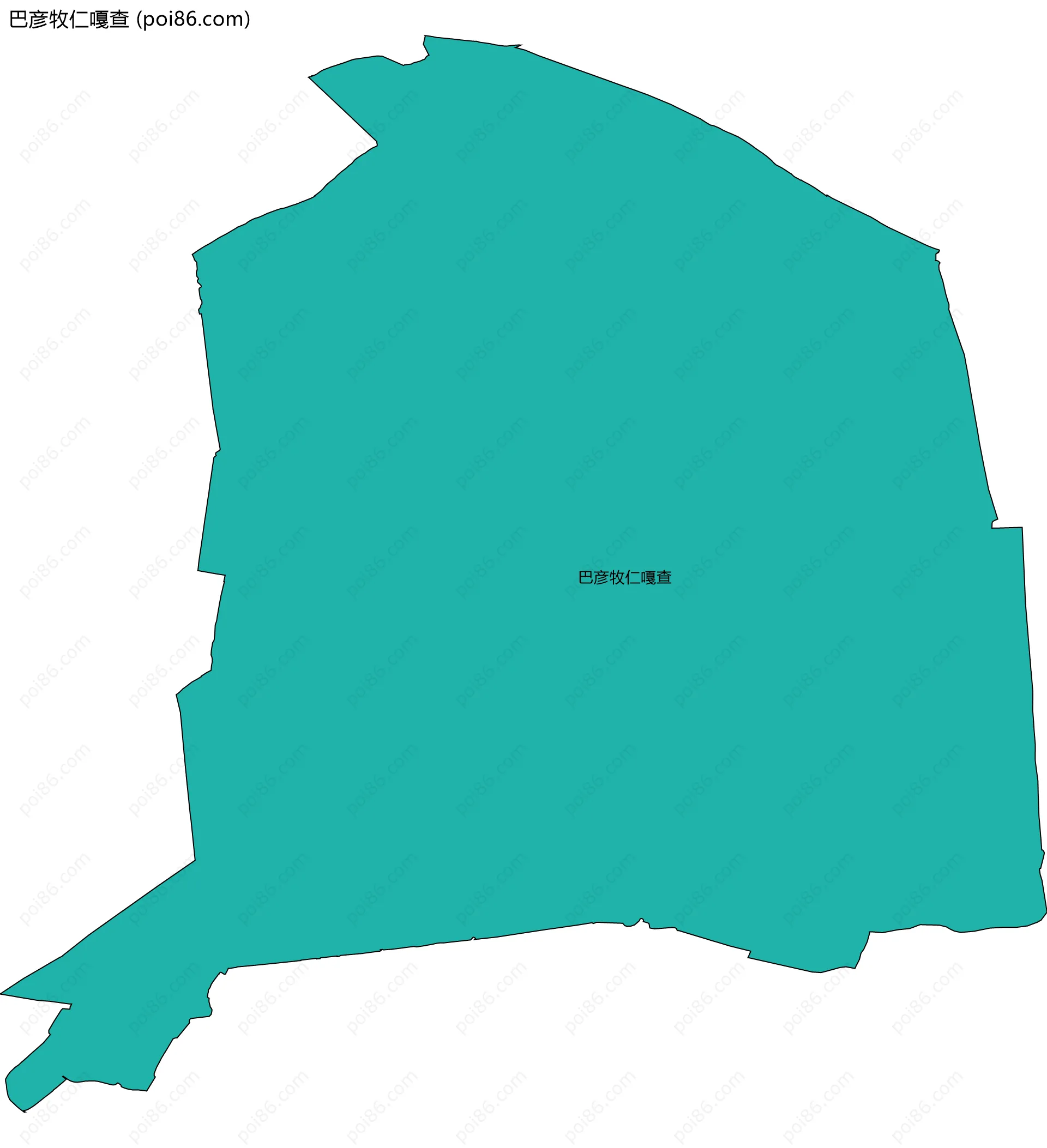 巴彦牧仁嘎查边界地图