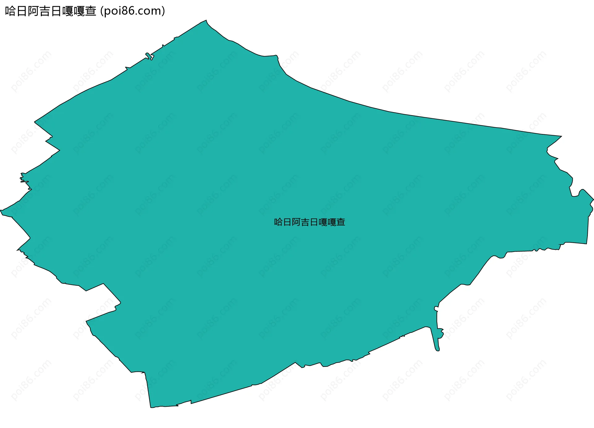 哈日阿吉日嘎嘎查边界地图