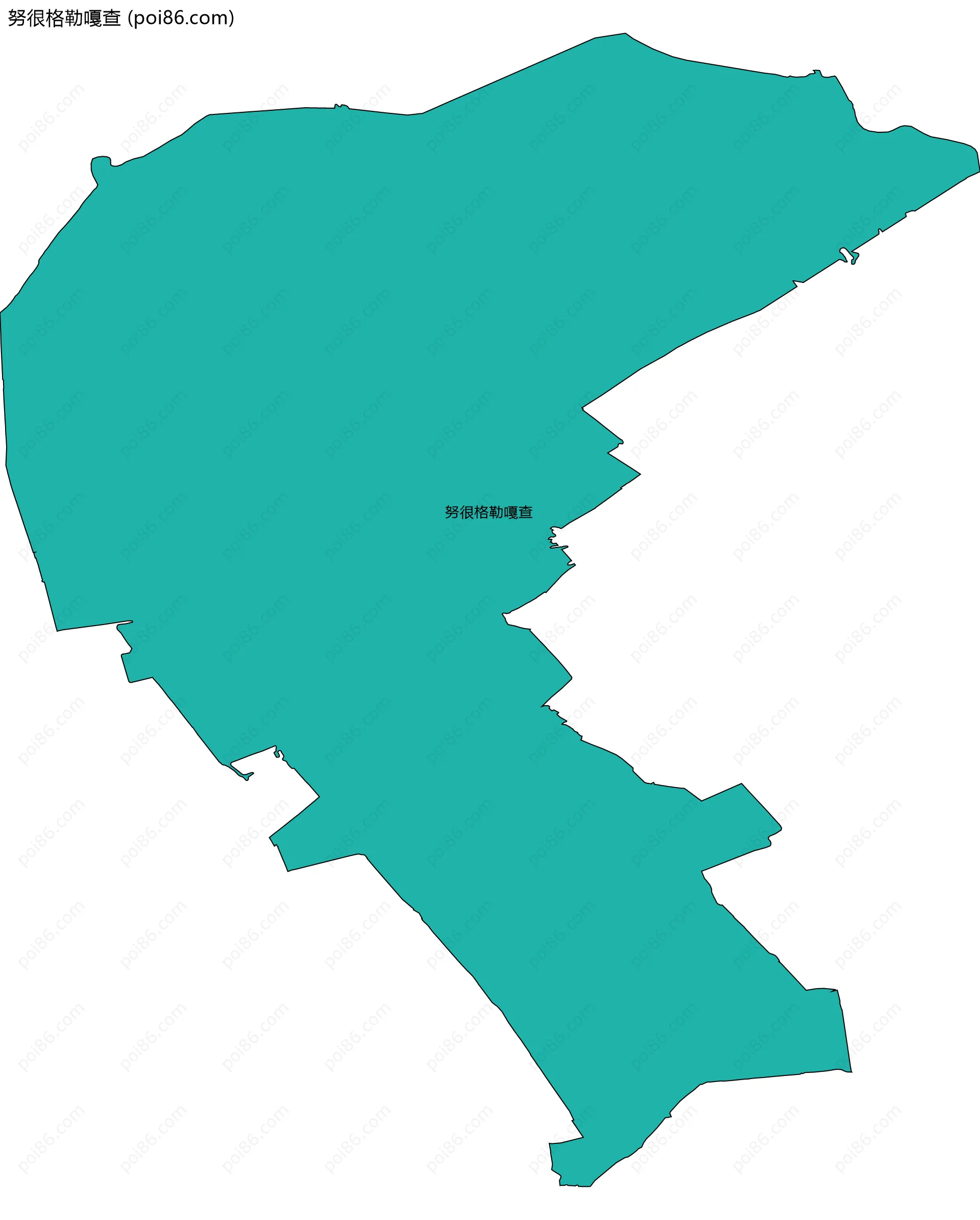 努很格勒嘎查边界地图