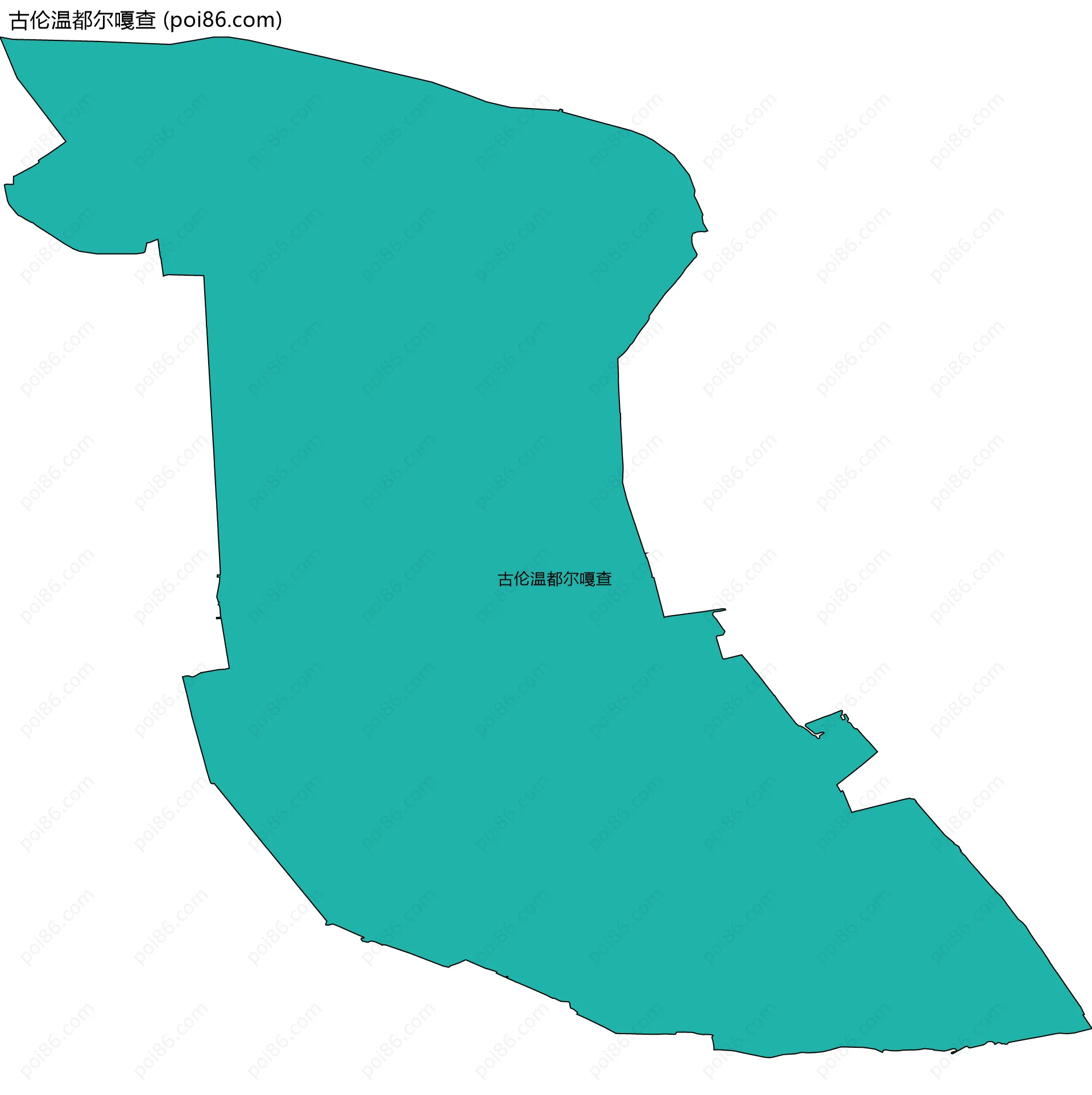 古伦温都尔嘎查边界地图