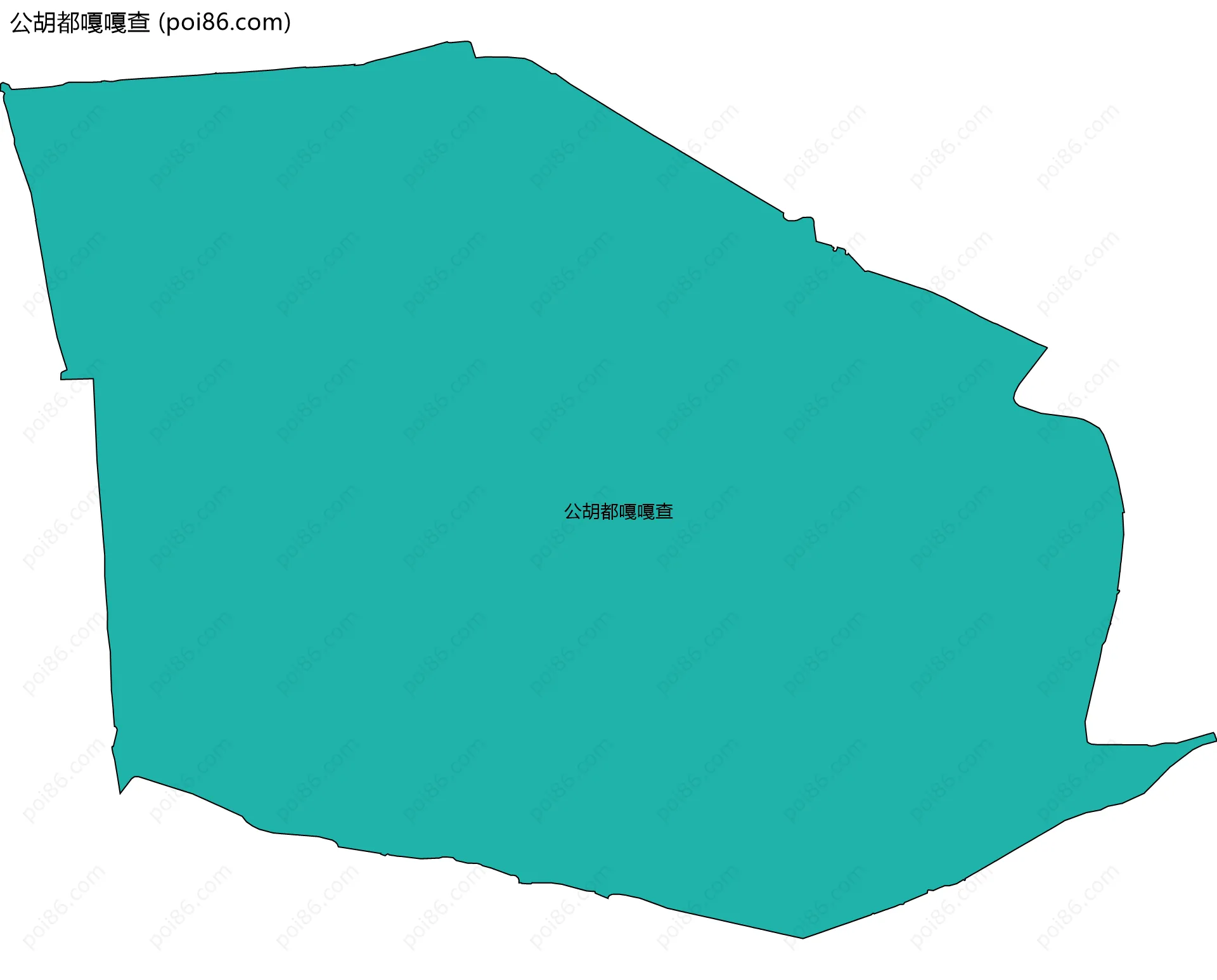 公胡都嘎嘎查边界地图
