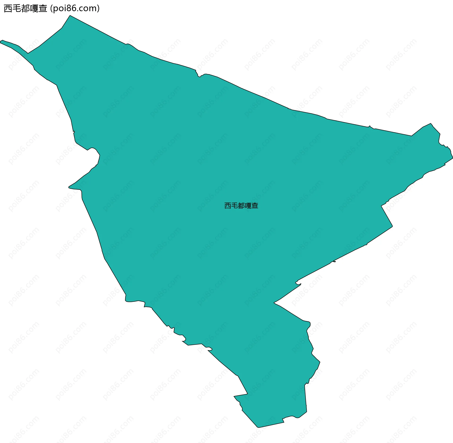 西毛都嘎查边界地图