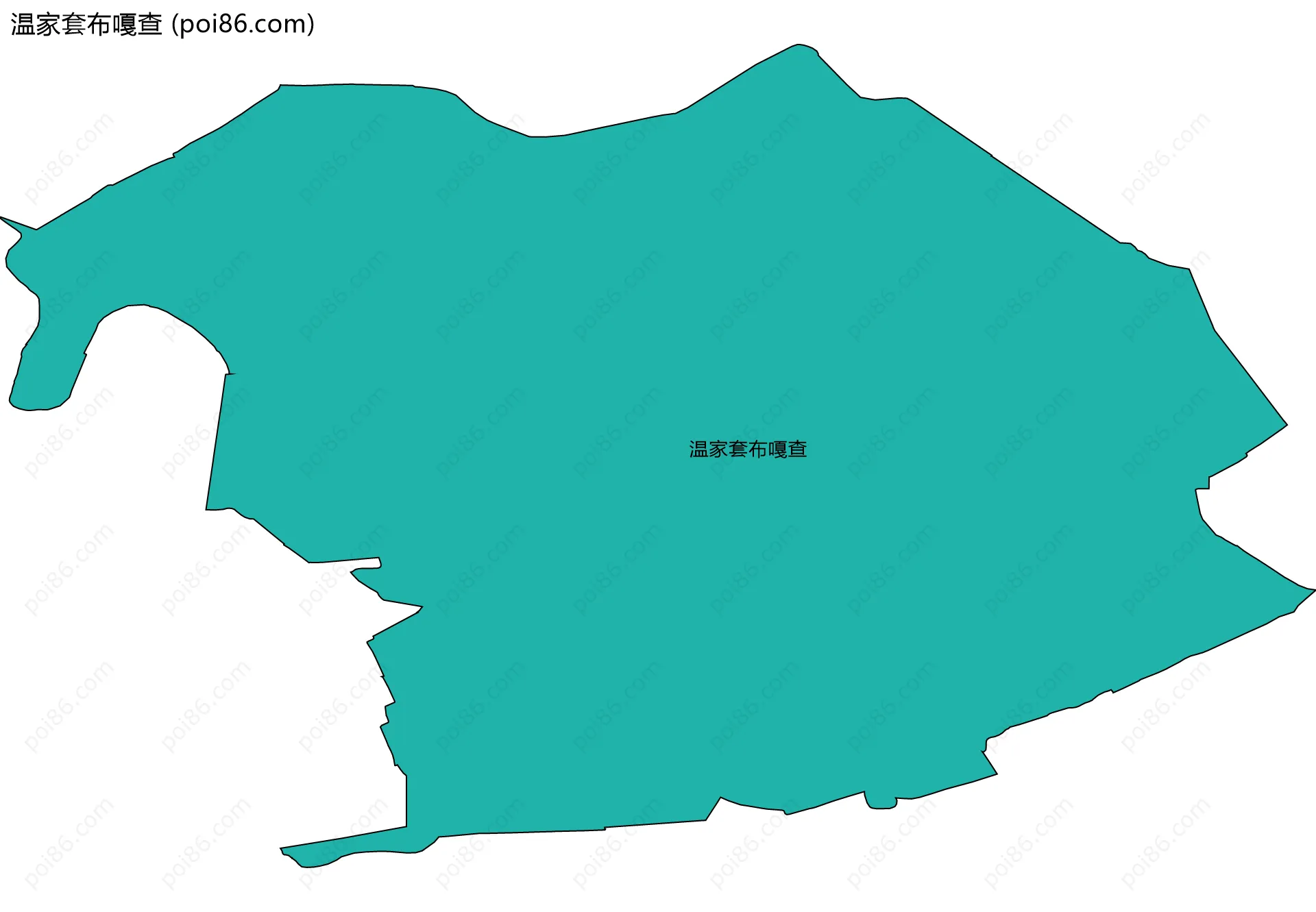 温家套布嘎查边界地图