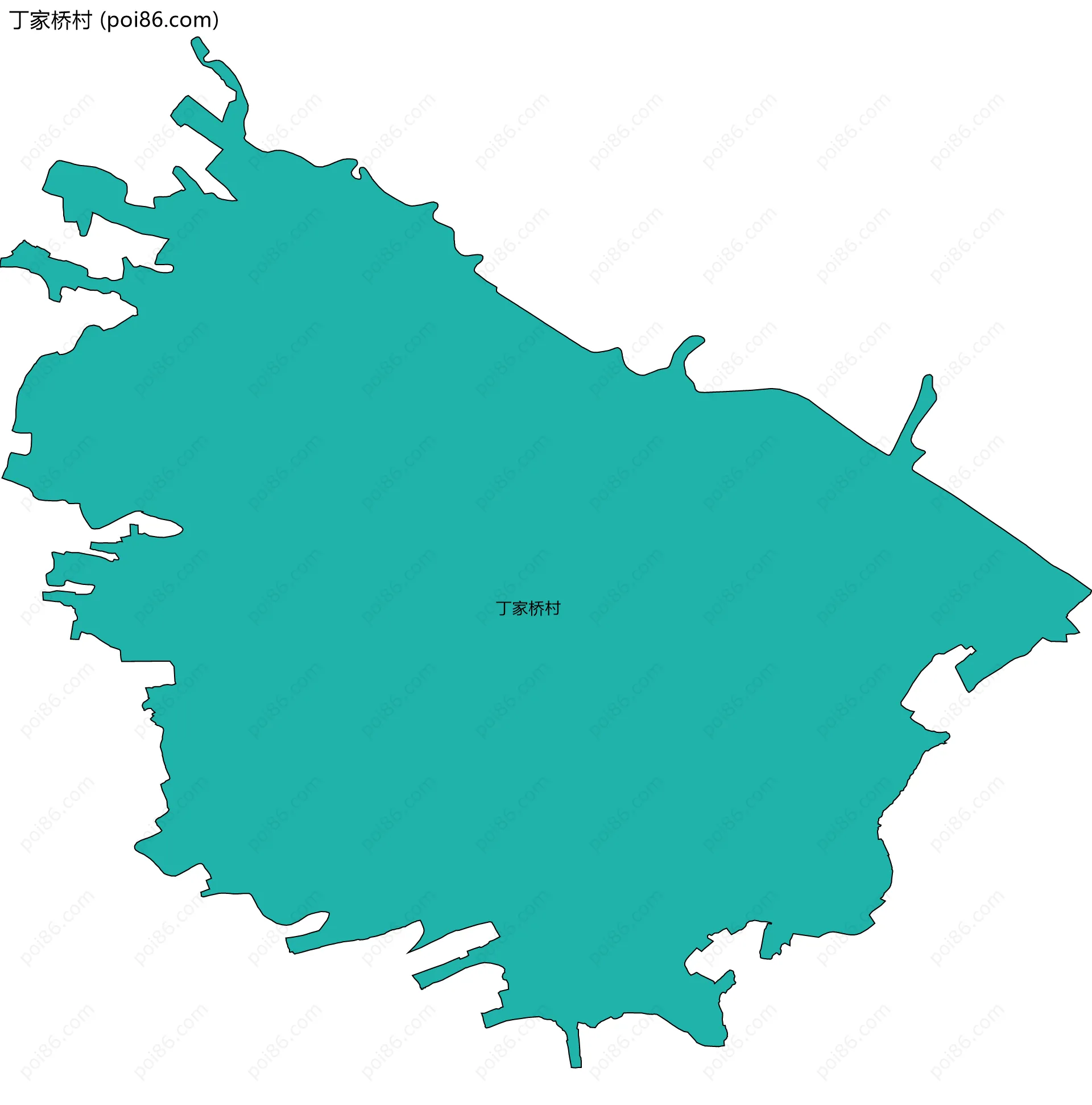 丁家桥村边界地图