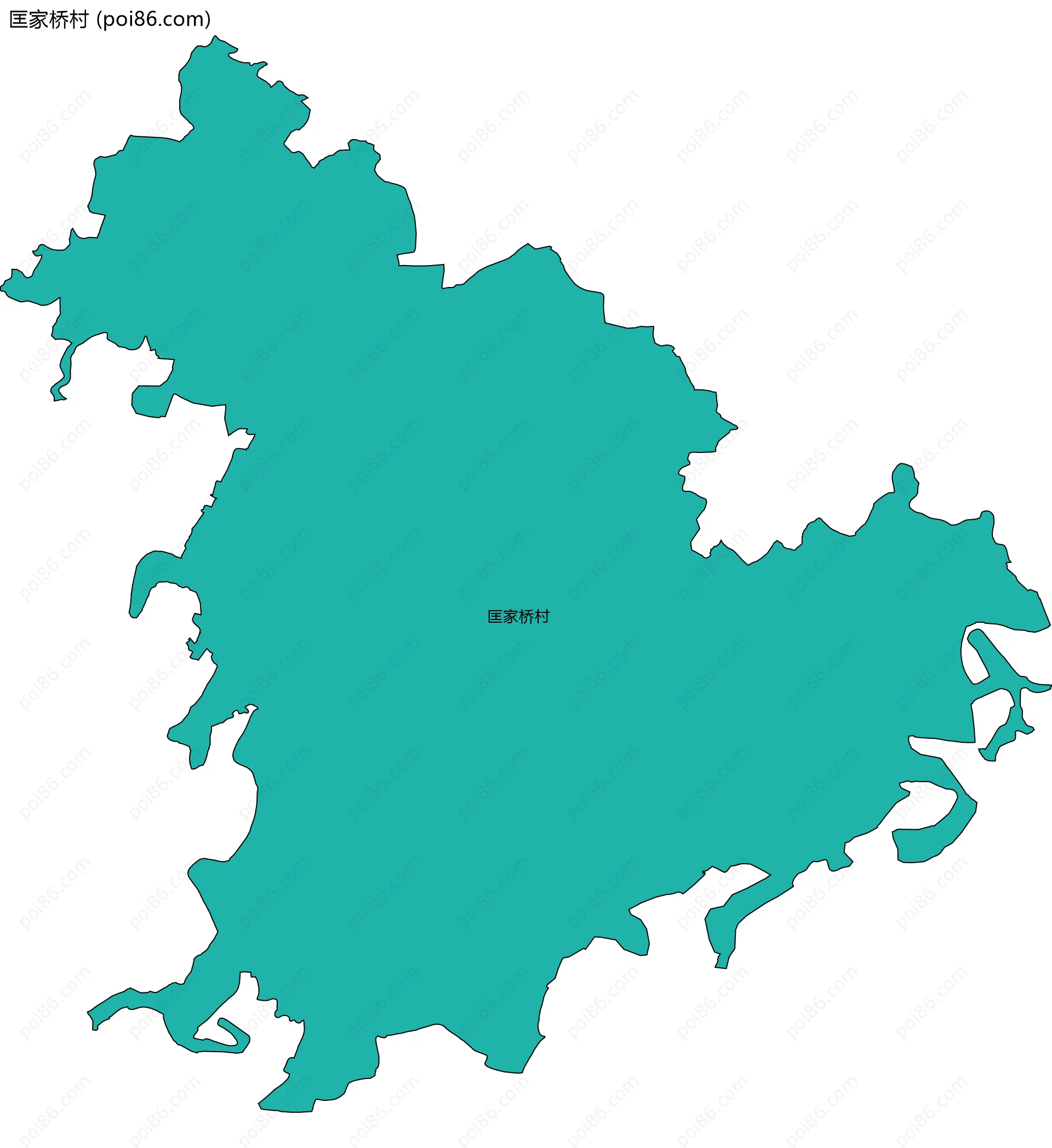 匡家桥村边界地图