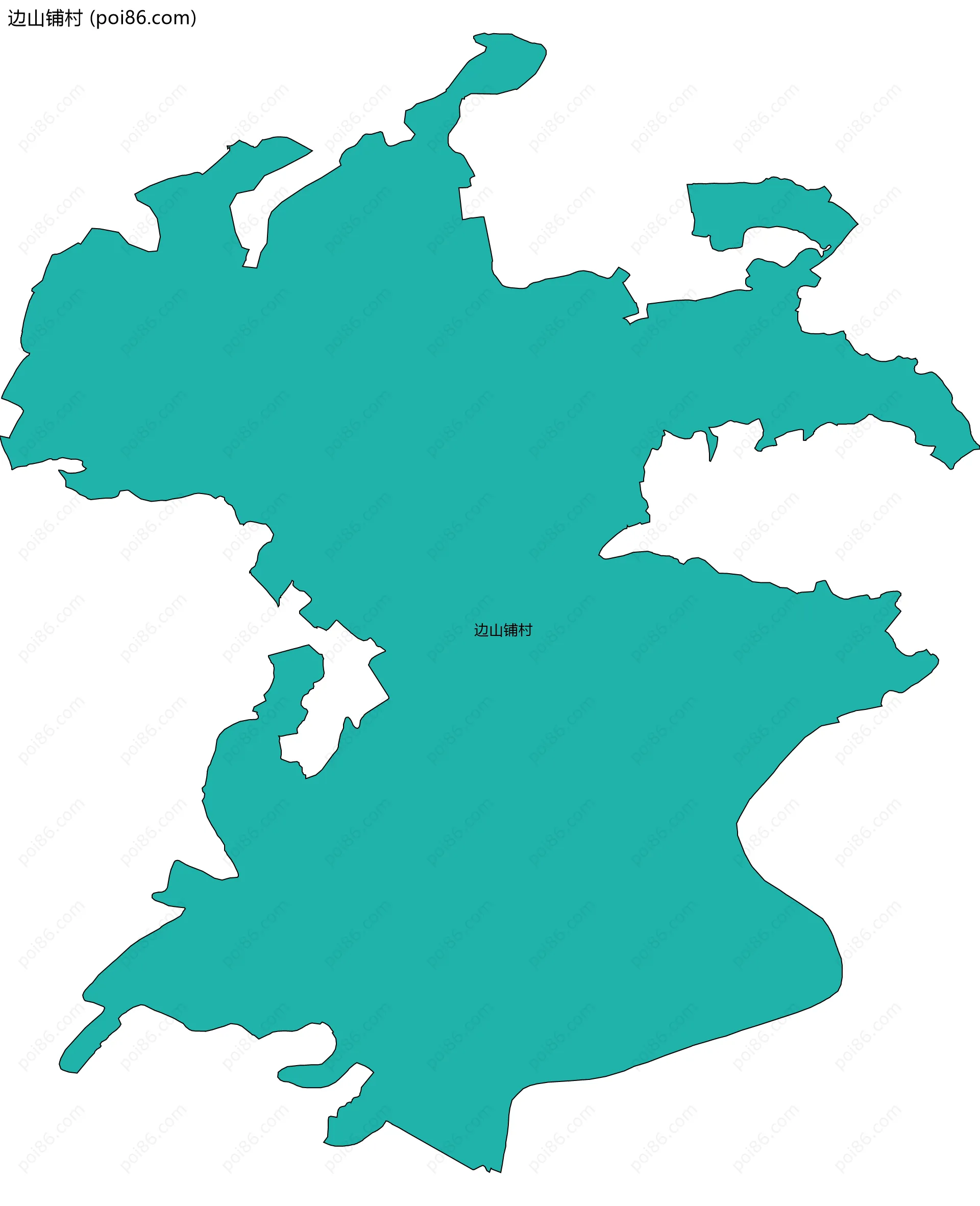 边山铺村边界地图