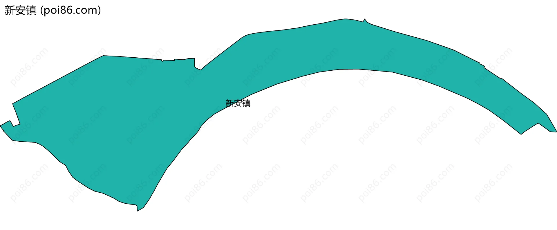 新安镇边界地图