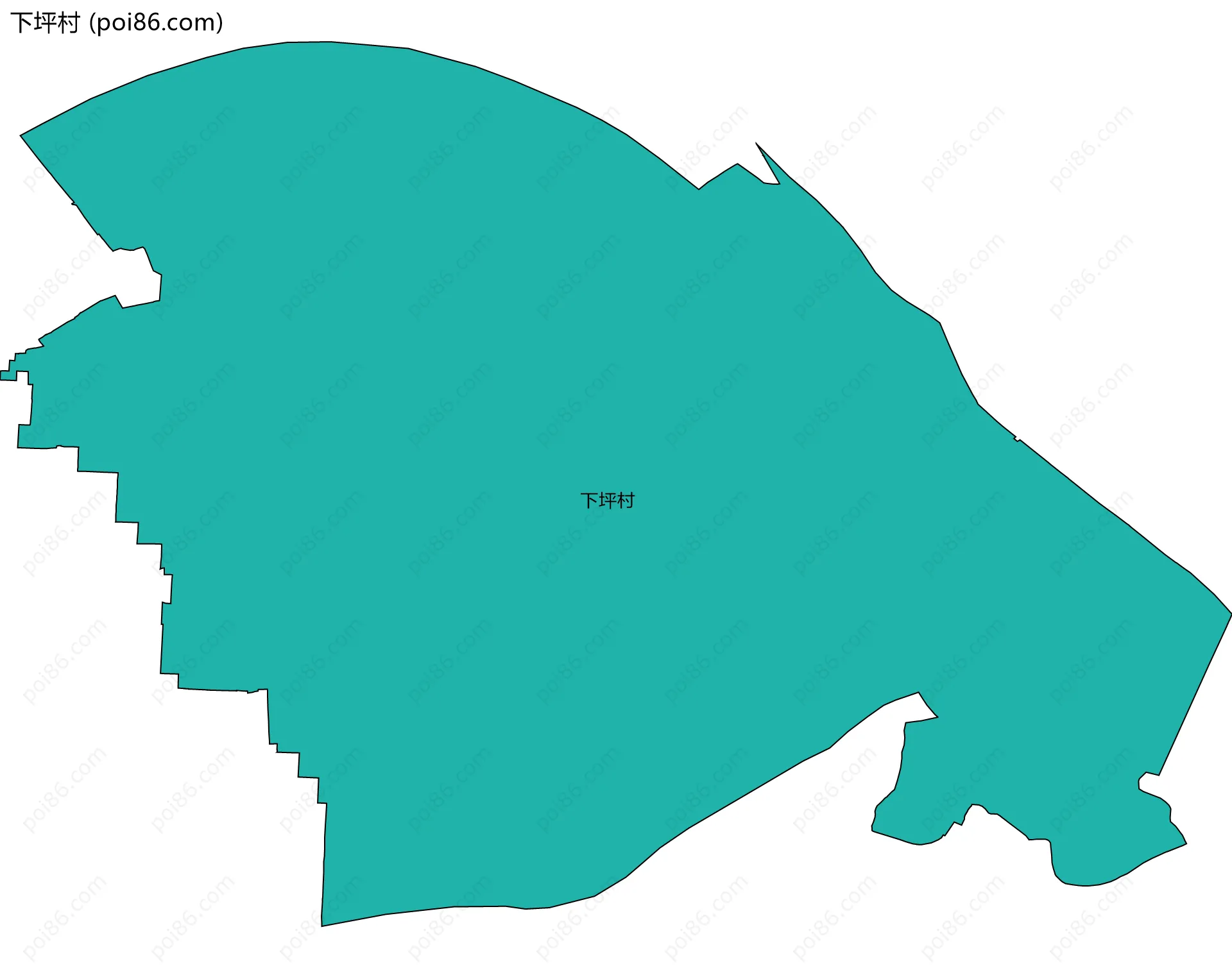 下坪村边界地图
