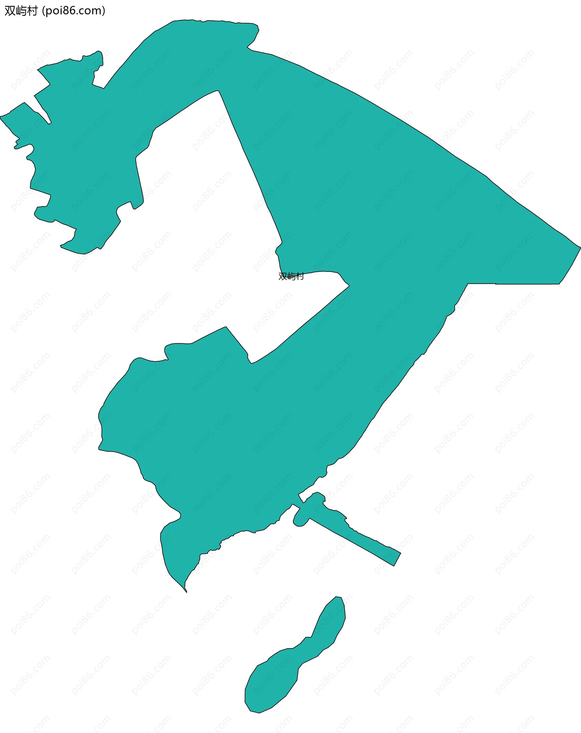 双屿村边界地图