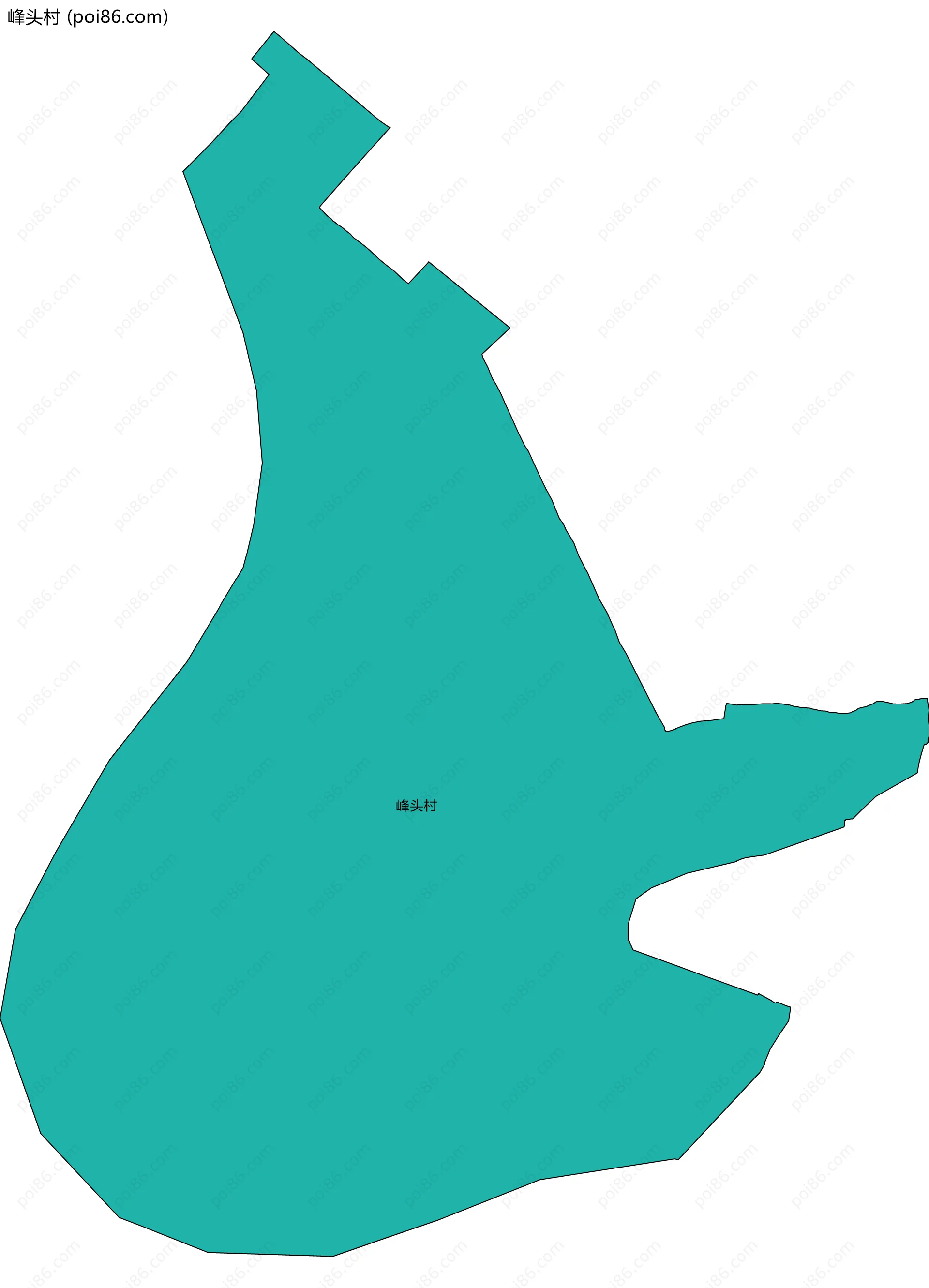 峰头村边界地图