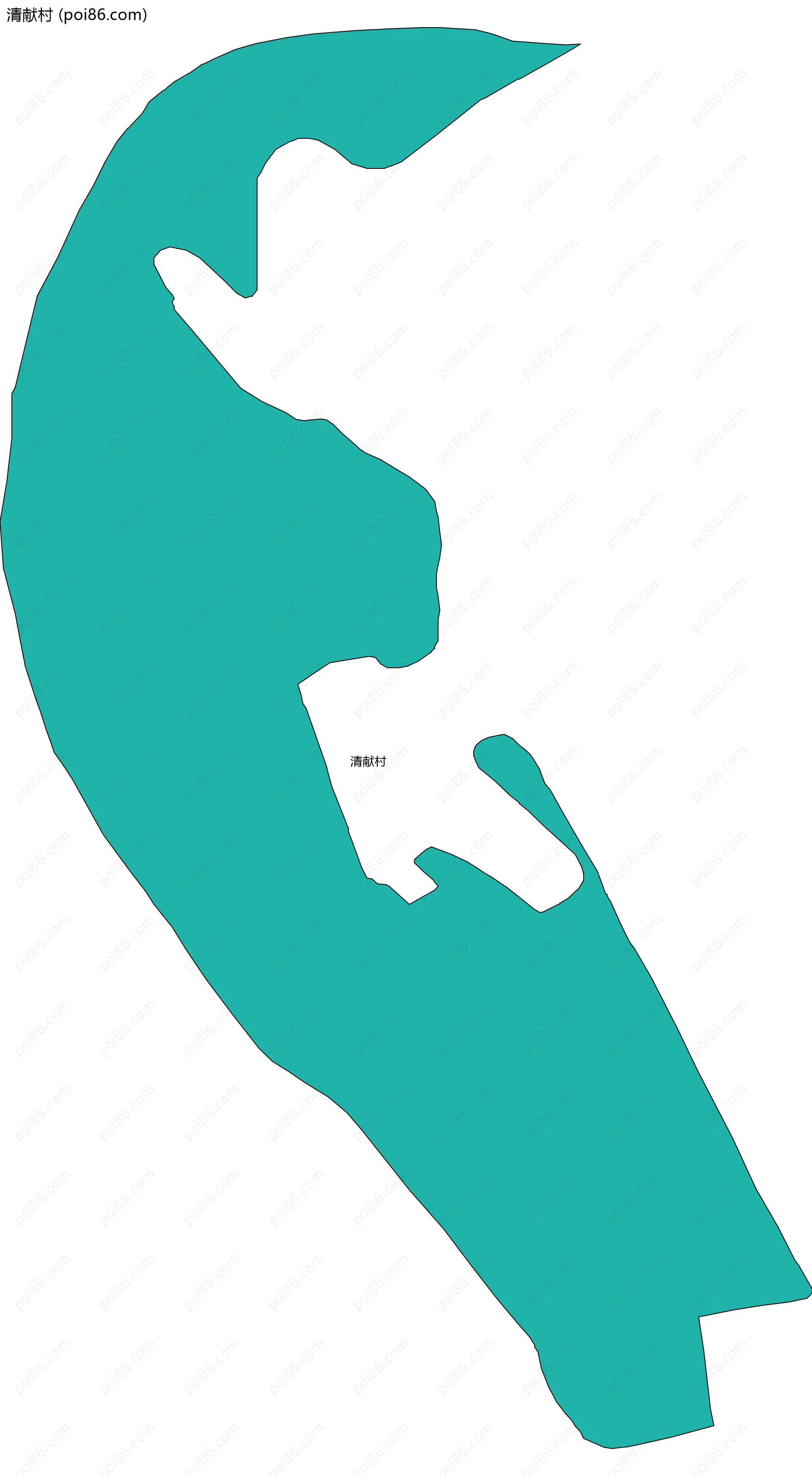 清献村边界地图