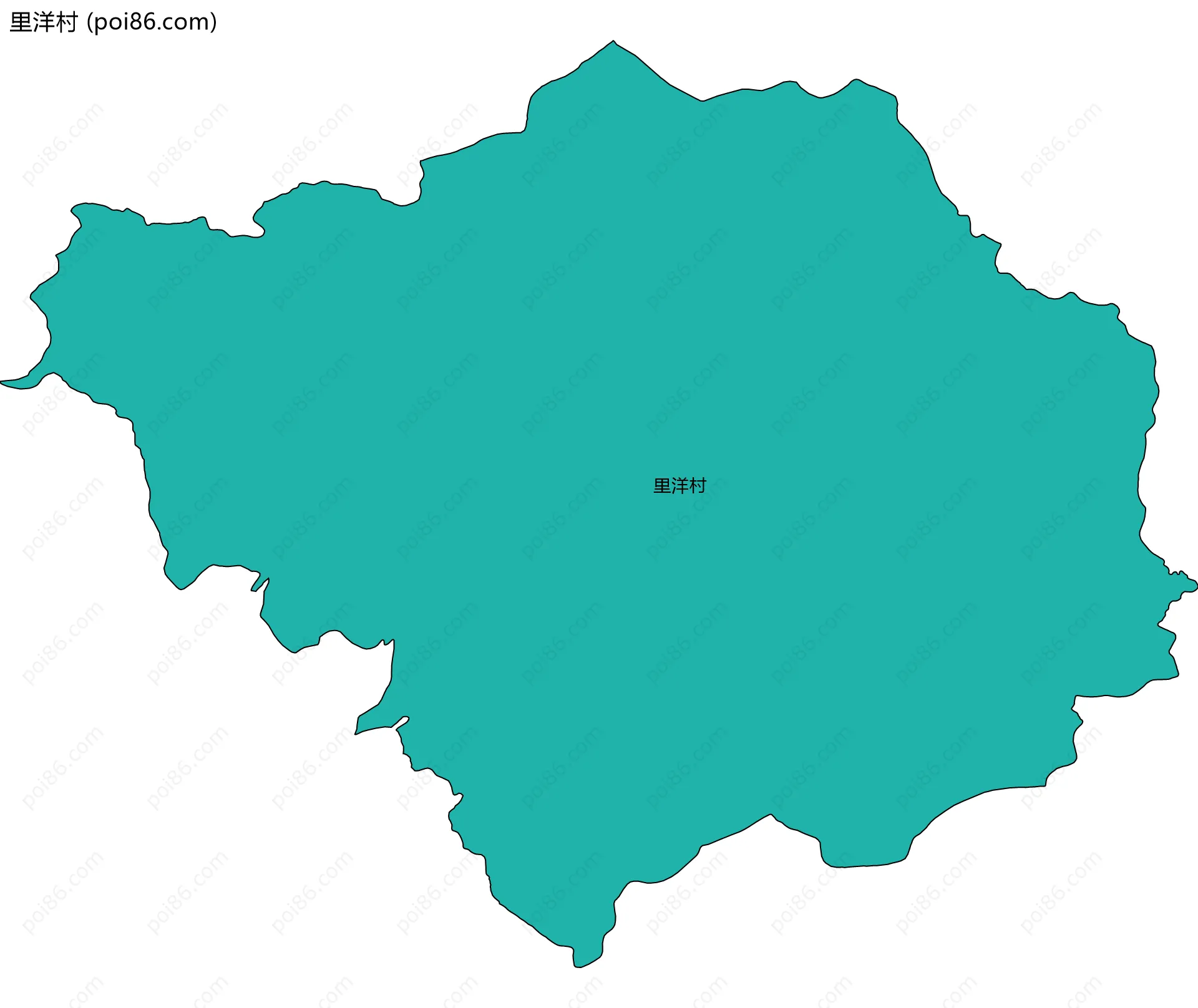 里洋村边界地图