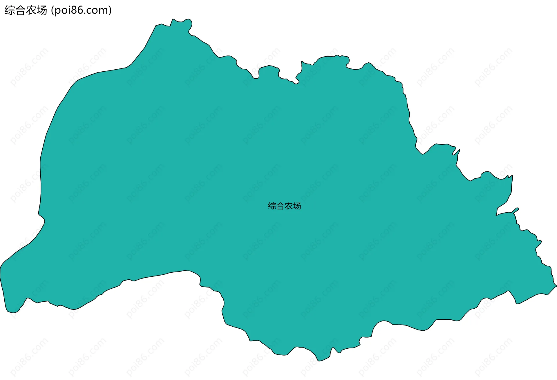 综合农场边界地图