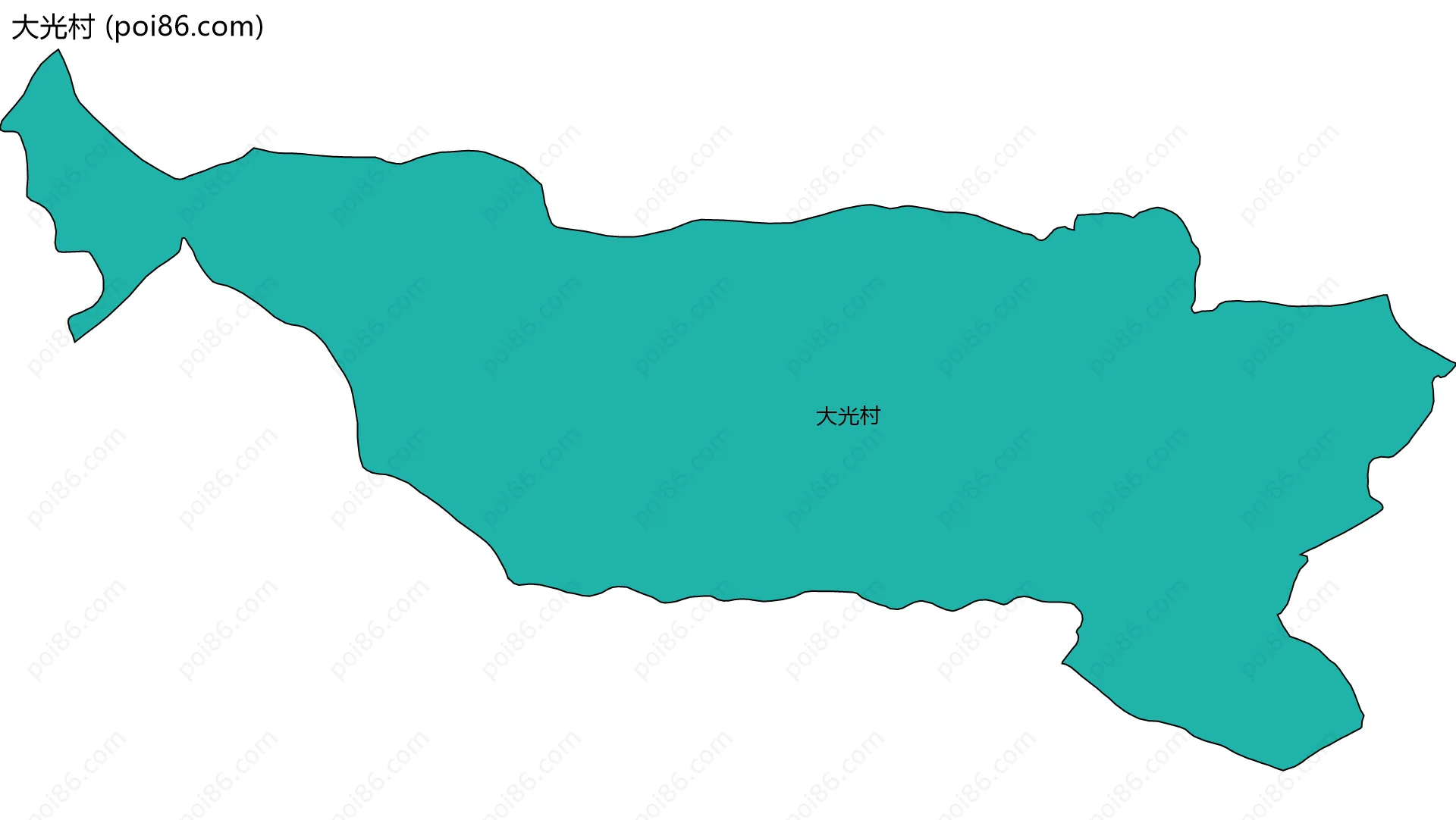 大光村边界地图