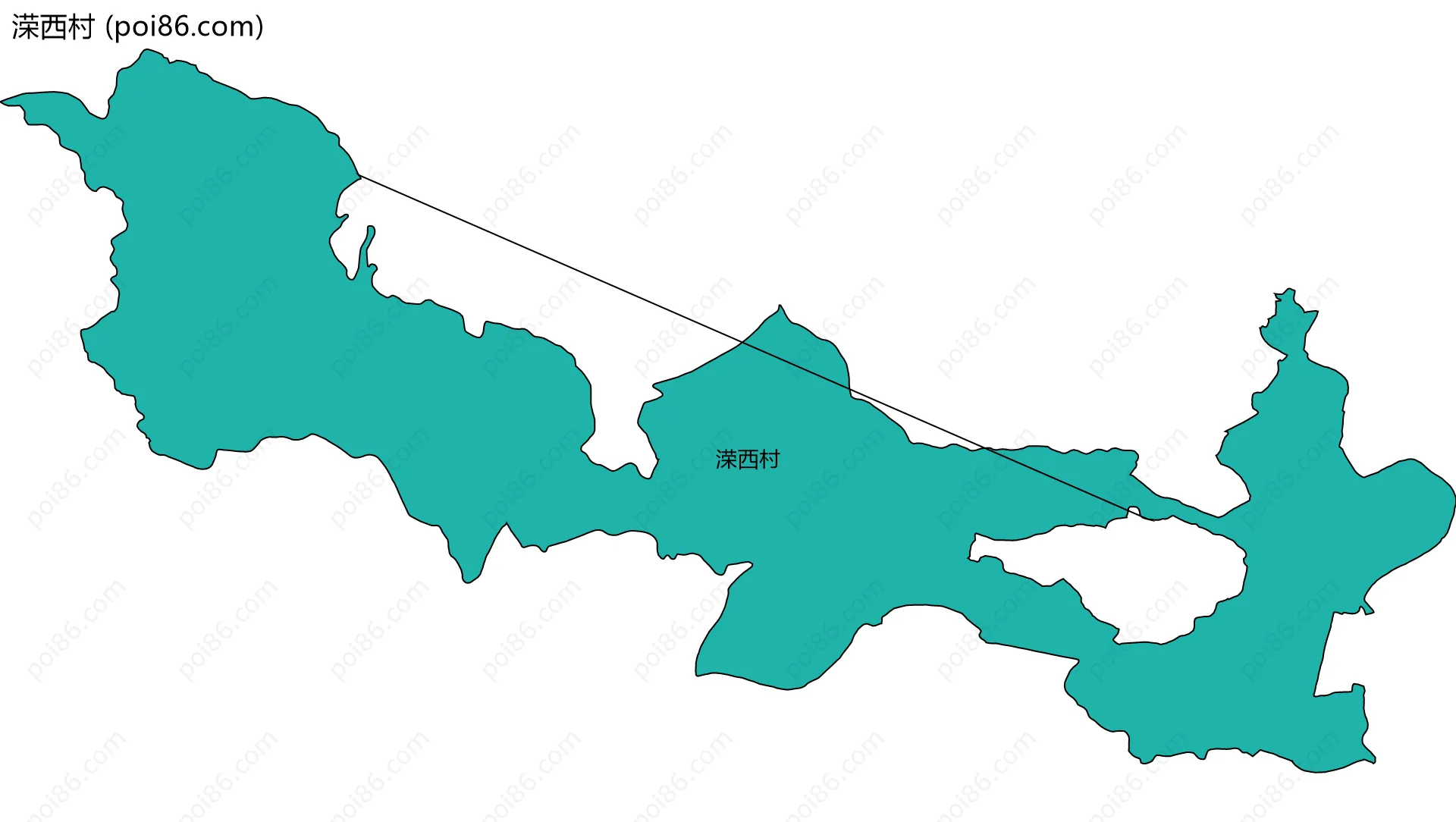 溁西村边界地图