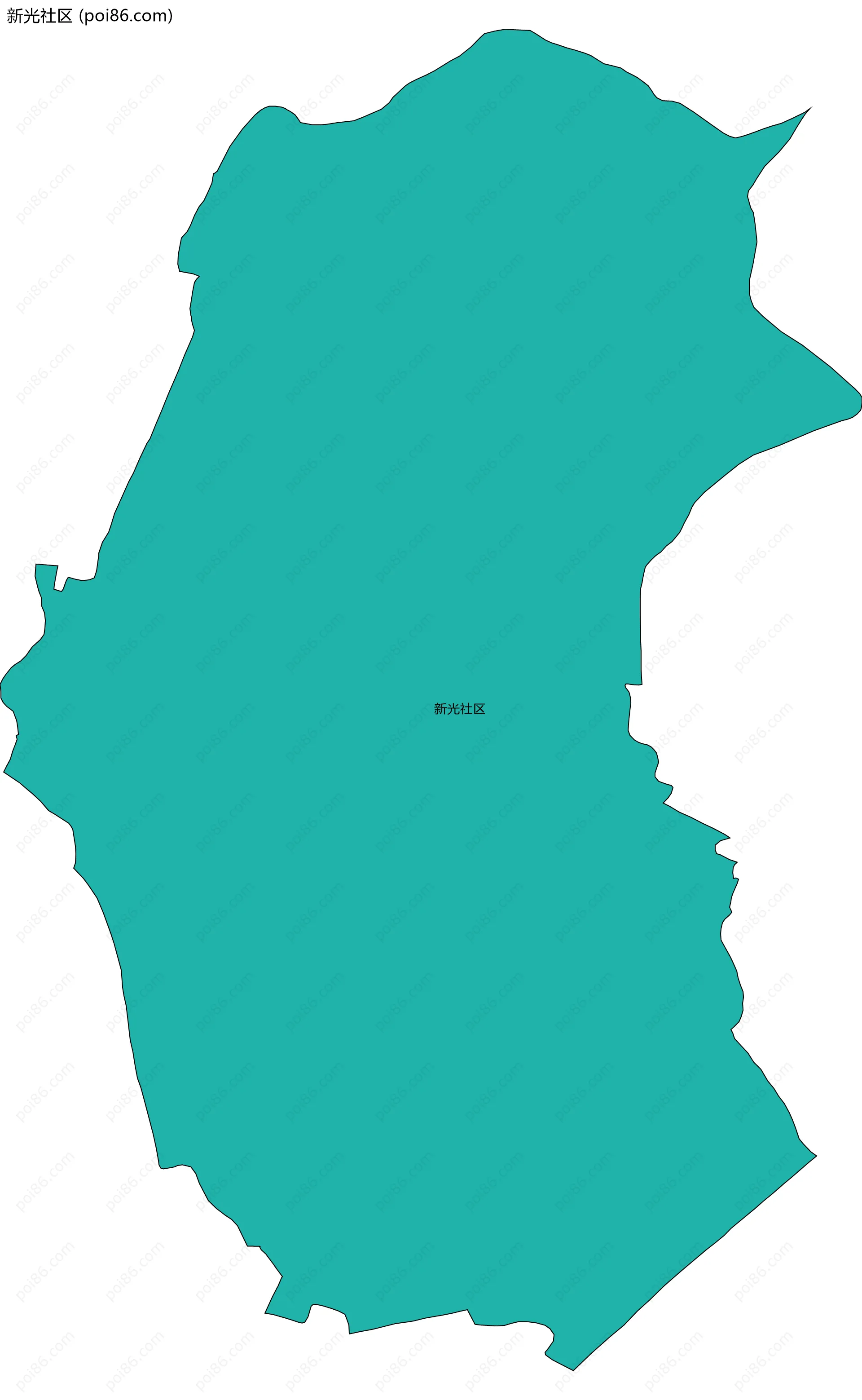 新光社区边界地图