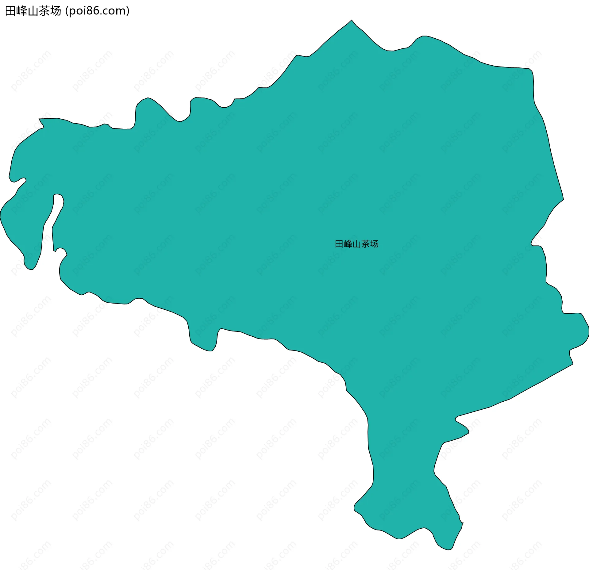 田峰山茶场边界地图