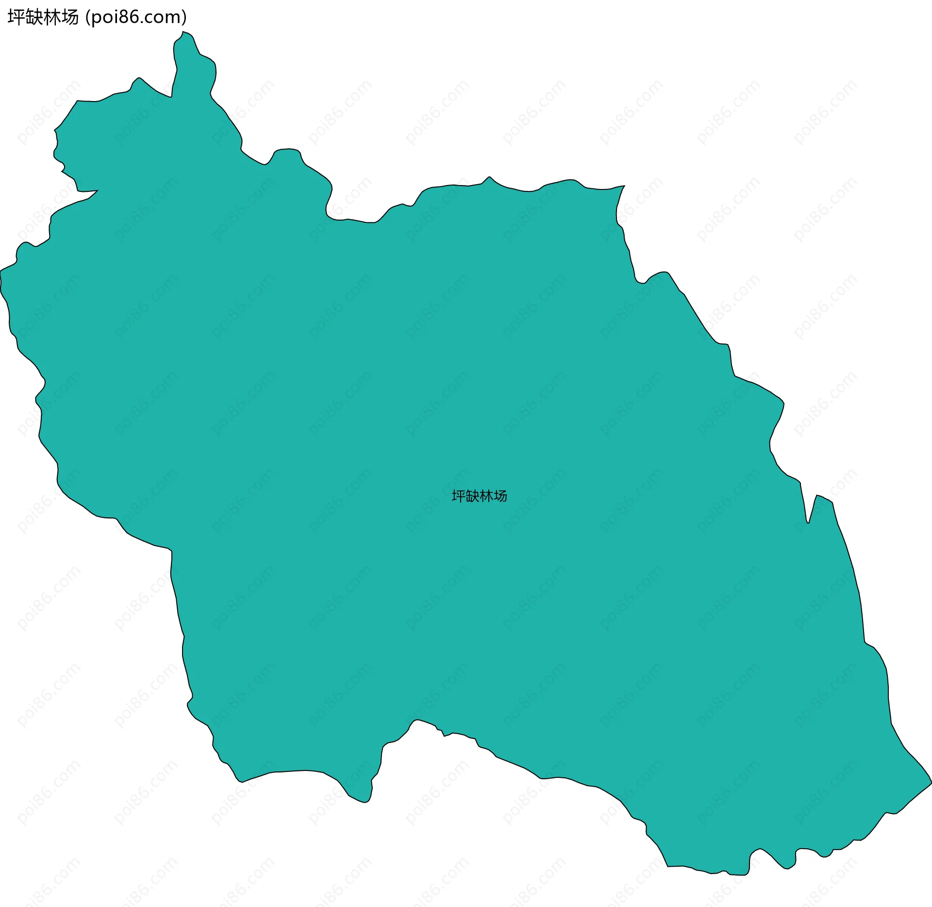 坪缺林场边界地图