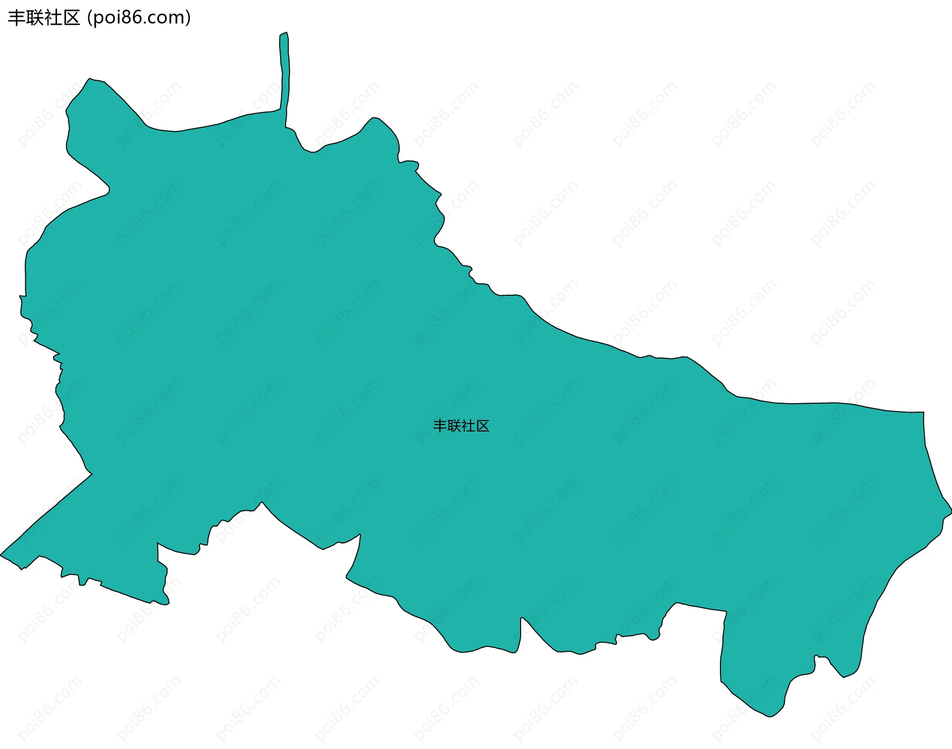 丰联社区边界地图