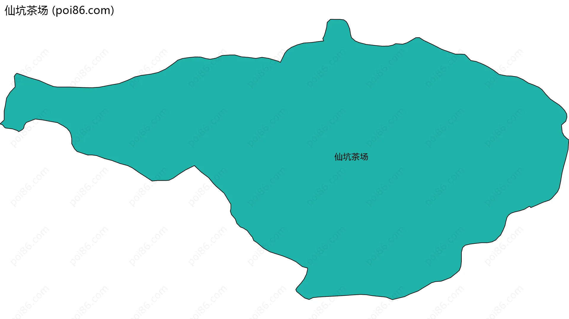 仙坑茶场边界地图