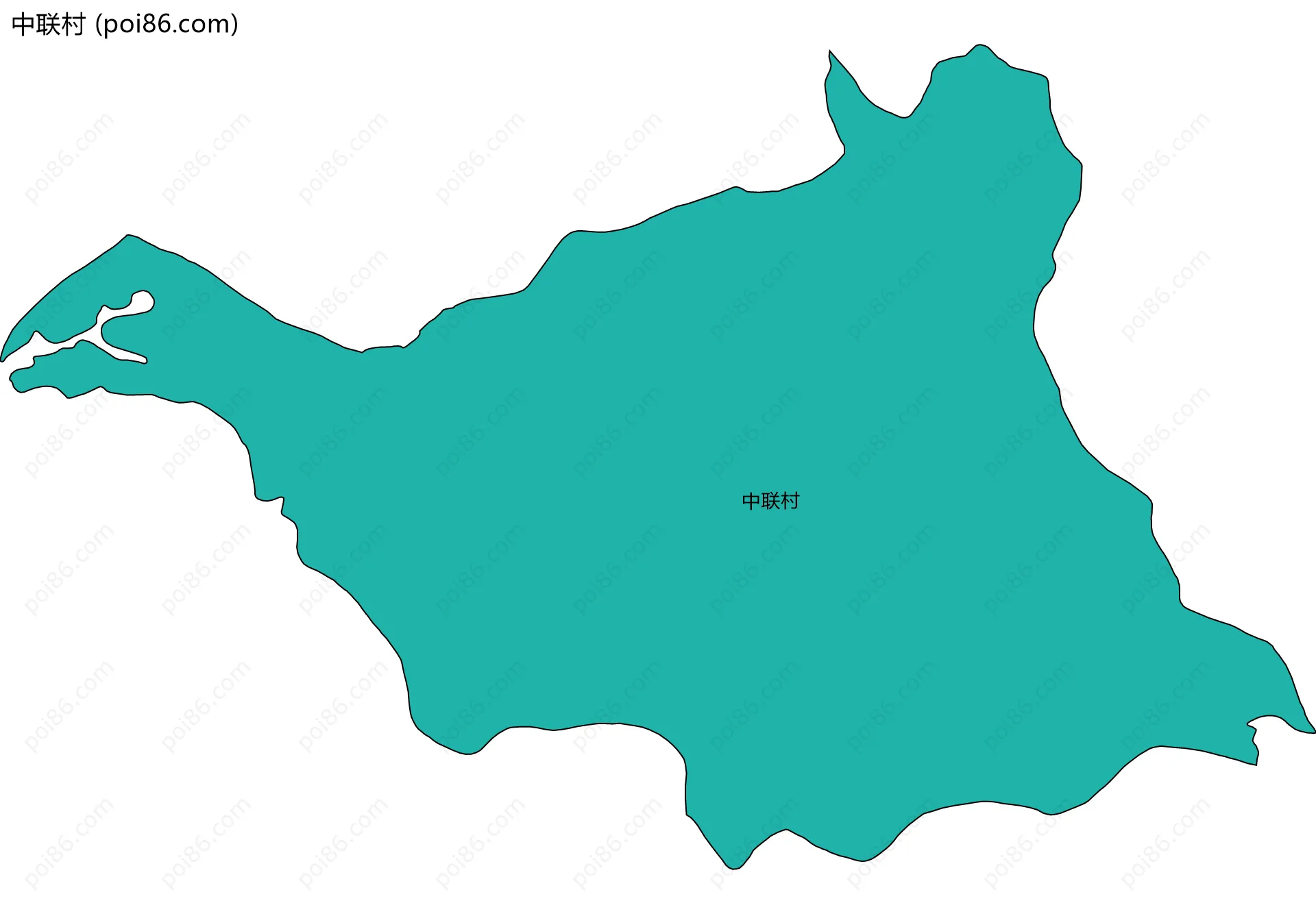 中联村边界地图