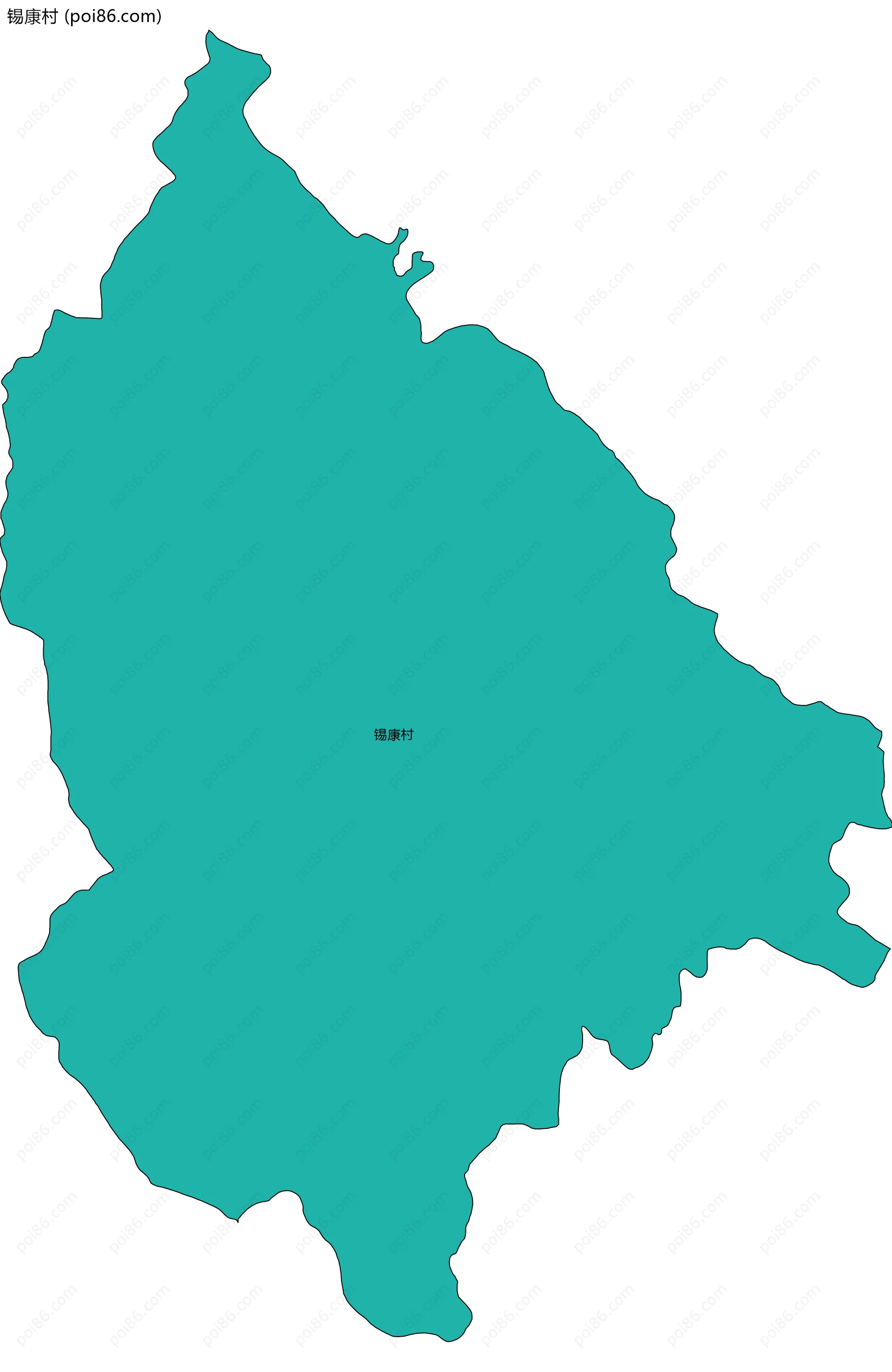 锡康村边界地图