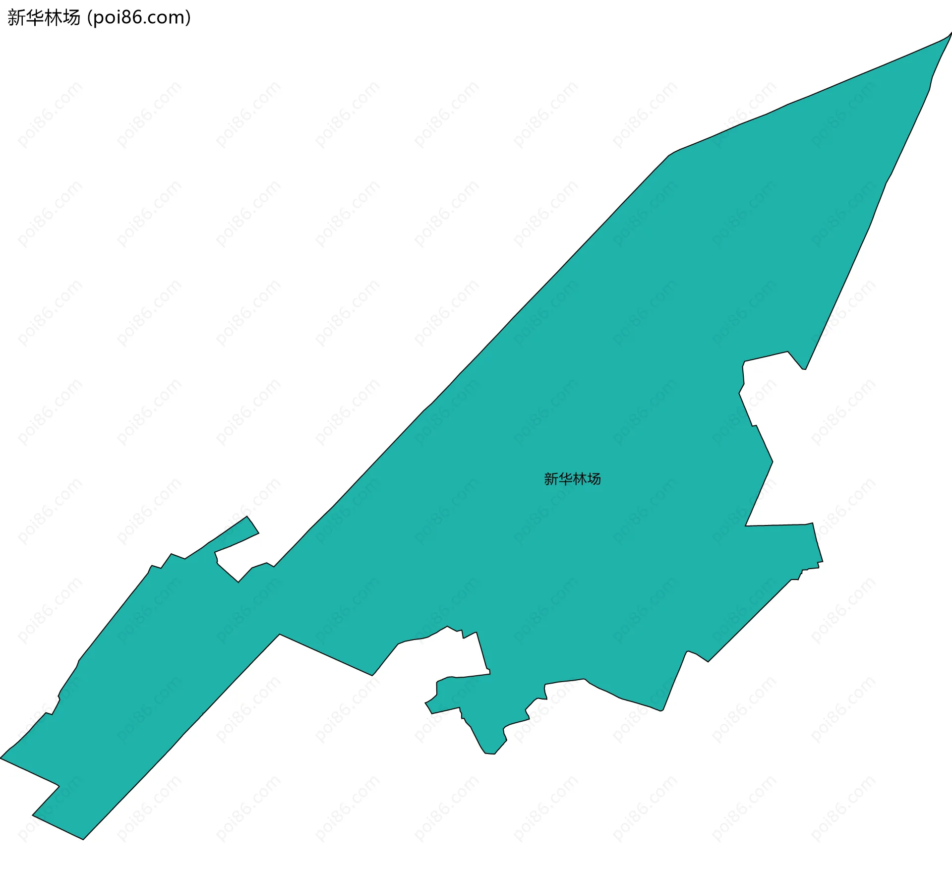新华林场边界地图