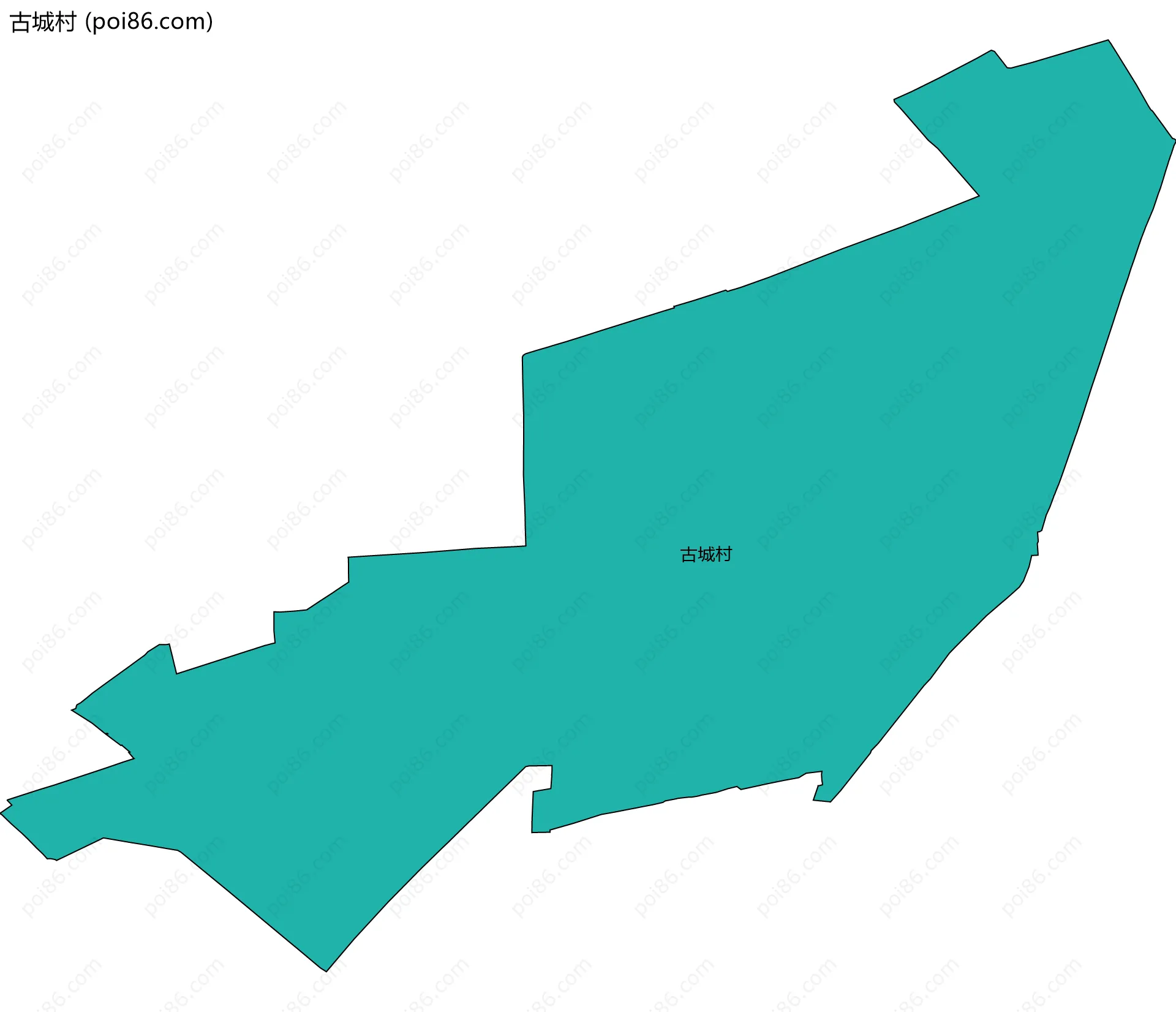 古城村边界地图