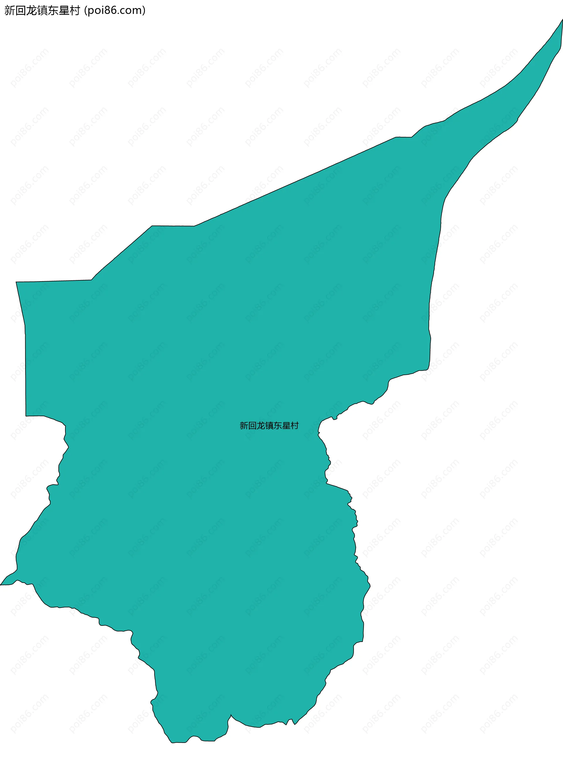 新回龙镇东星村边界地图