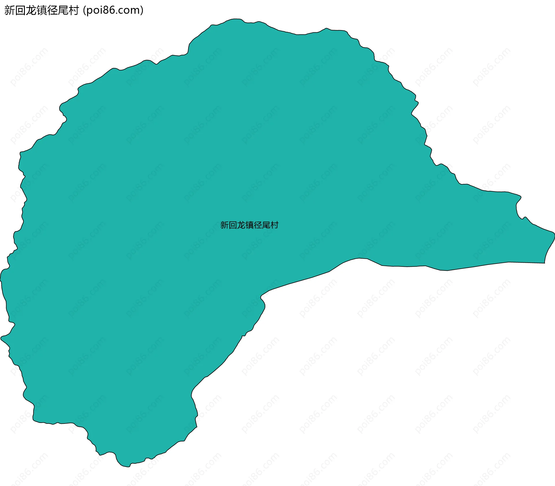 新回龙镇径尾村边界地图